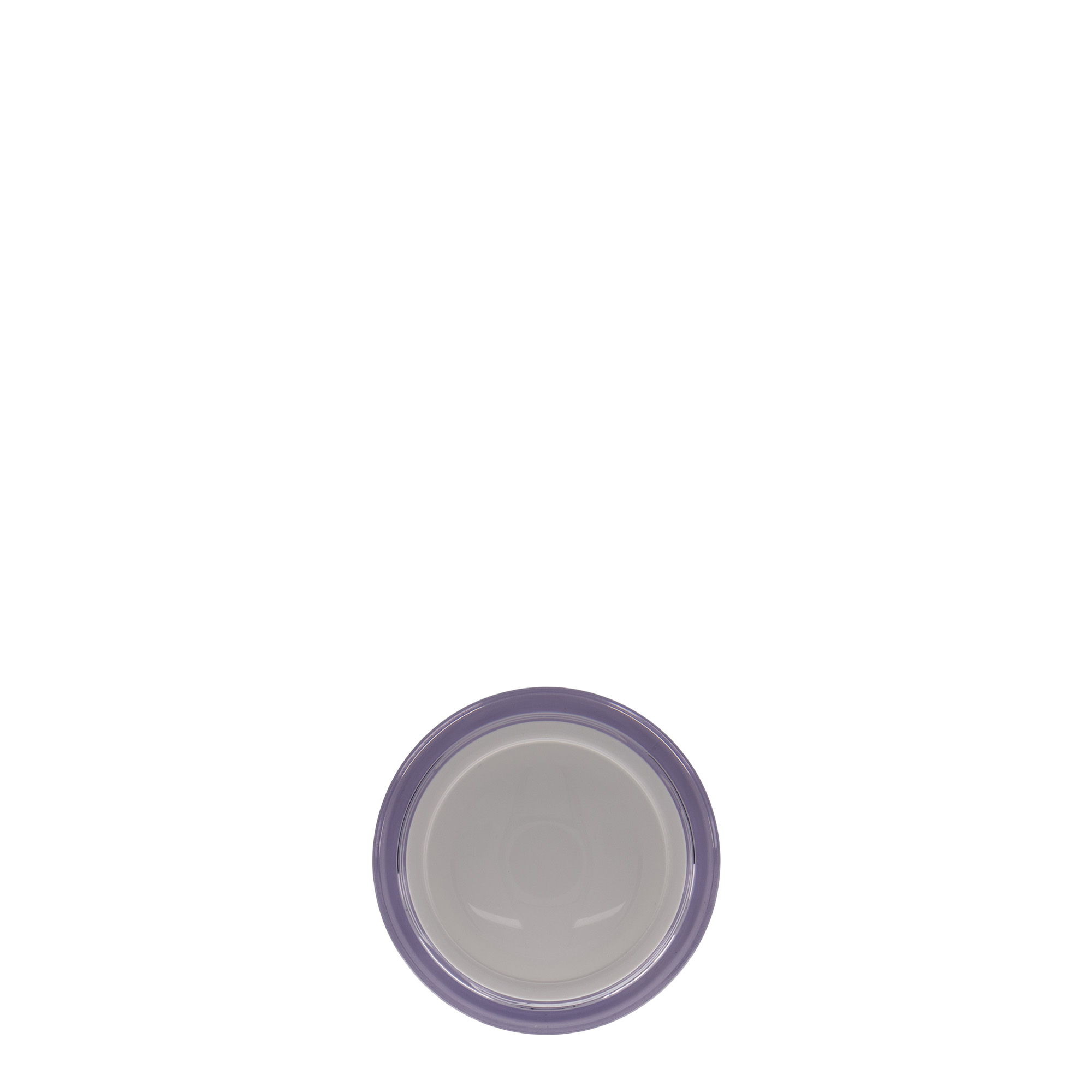 50 ml borcan, plastic SAN, alb, gura: capac cu filet
