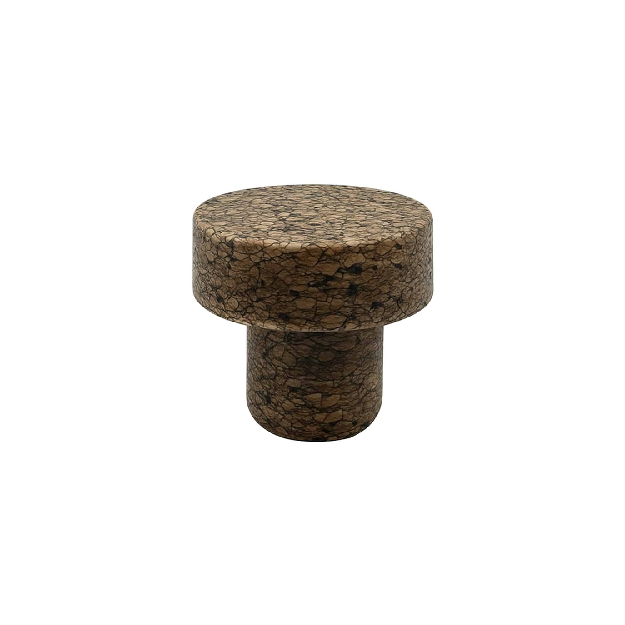 Dop cu mâner „Sharp” 22,5 mm, Corkcoal, pentru gura sticlei: dop plat din plută