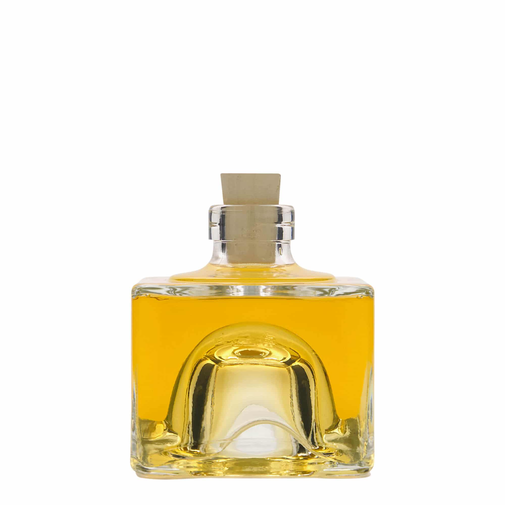 Sticlă de sticlă de 200 ml „Cocolores”, pătrată, gura: dop de plută