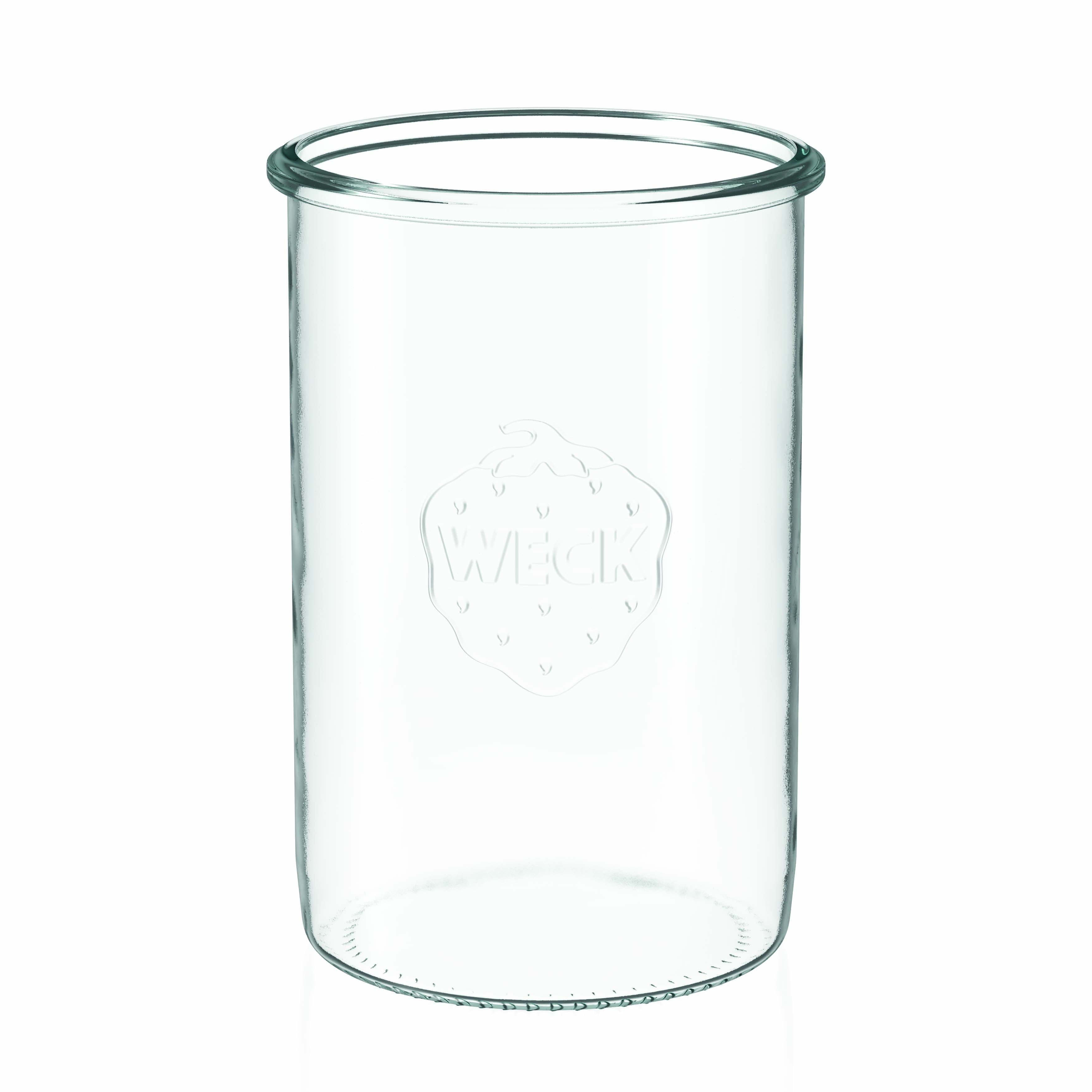6x 1000 ml borcan WECK cu gura largă cu capac de sticlă RR 100