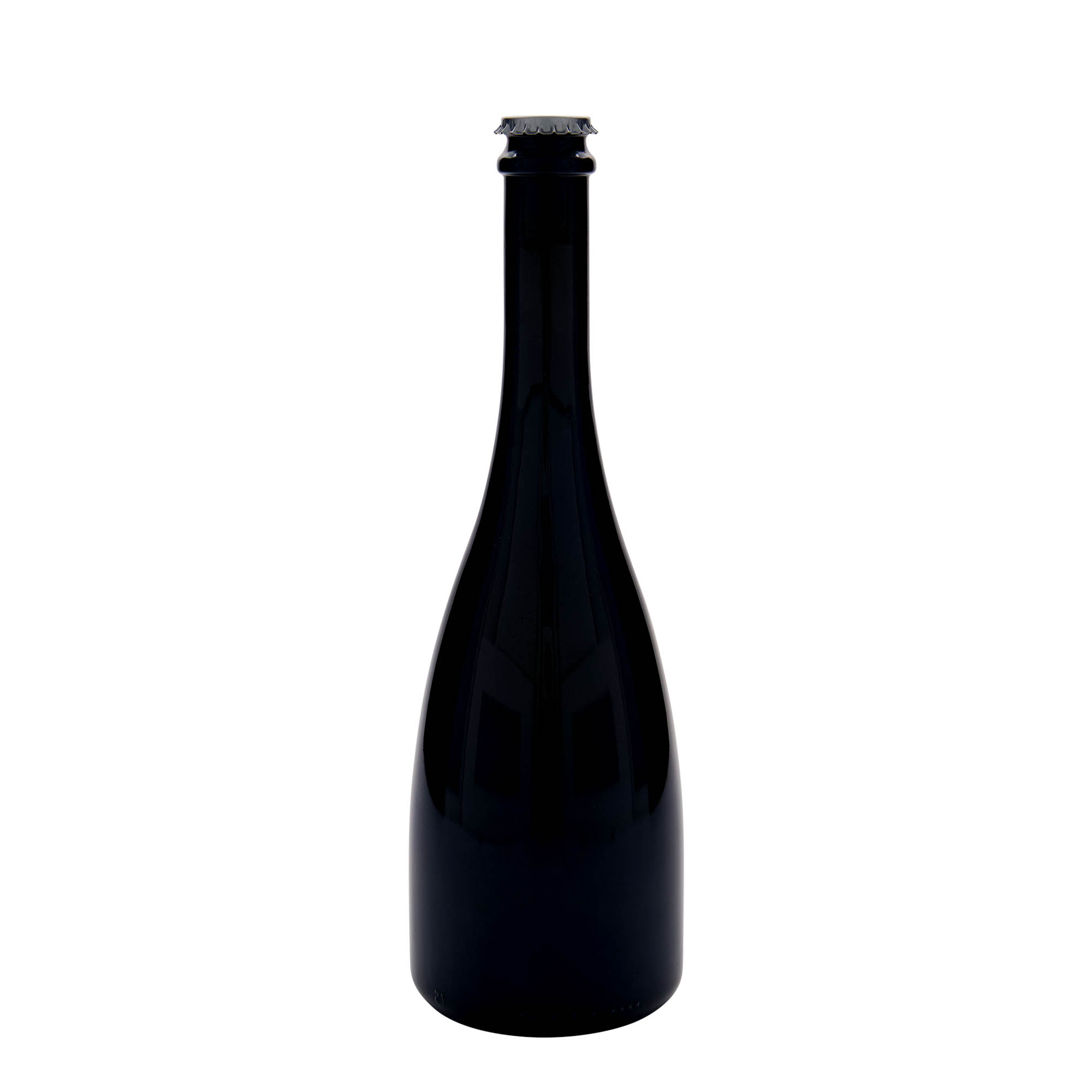Sticlă de bere/șampanie 750 ml „Tosca”, sticlă, verde antic, gât: capac tip crown cork