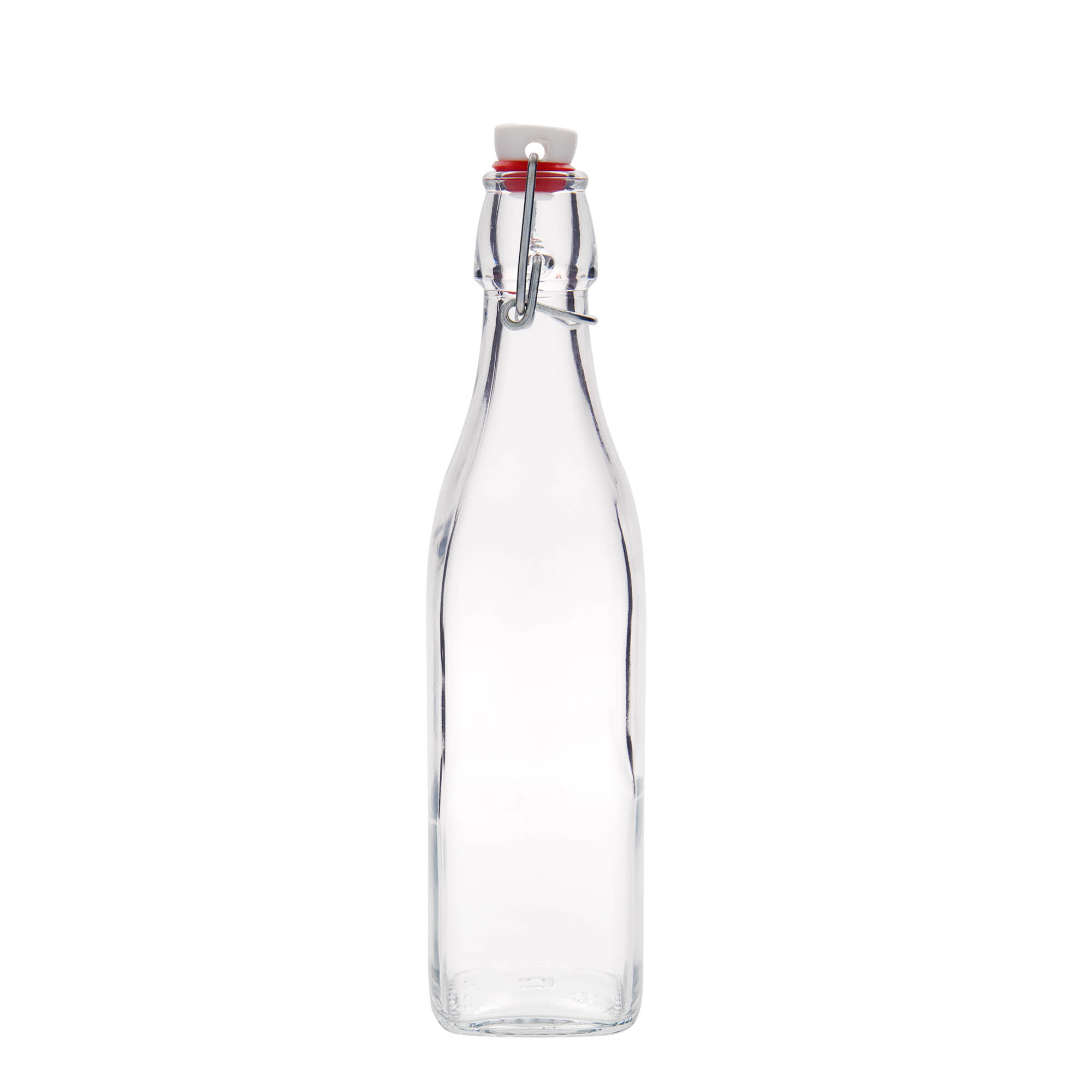 Sticlă de sticlă de 500 ml „Swing, pătrată, gura: închidere cu balama”