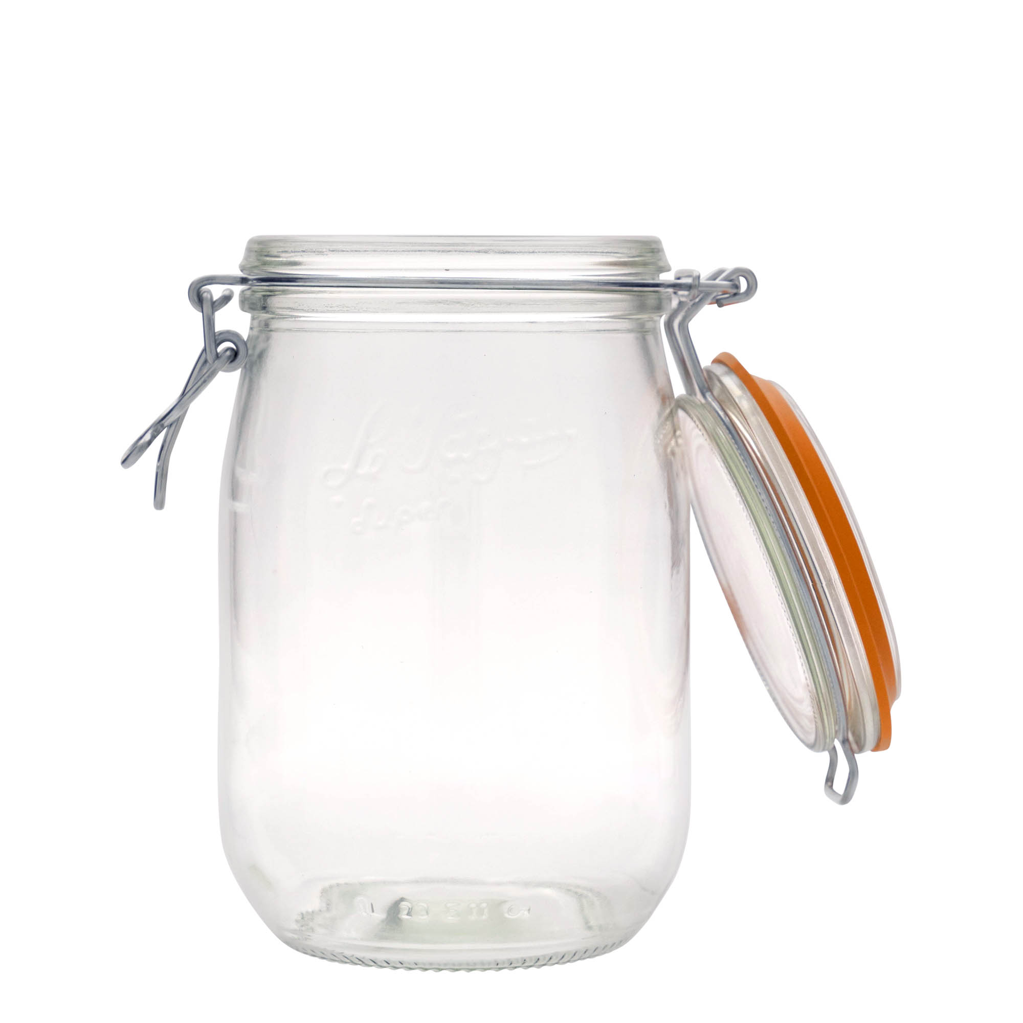 1.000 ml borcan cu clemă metalică „Le Parfait Super Bocal”, deschidere: închidere cu clemă metalică 1.000 ml borcan cu clemă metalică „Le Parfait Super Bocal”, deschidere: închidere cu clemă metalică