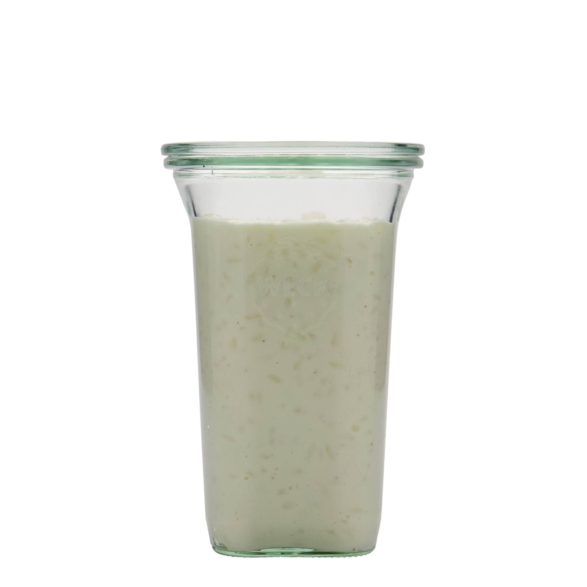795 ml WECK-Quadroglas, pătrat, gura: margine rotundă