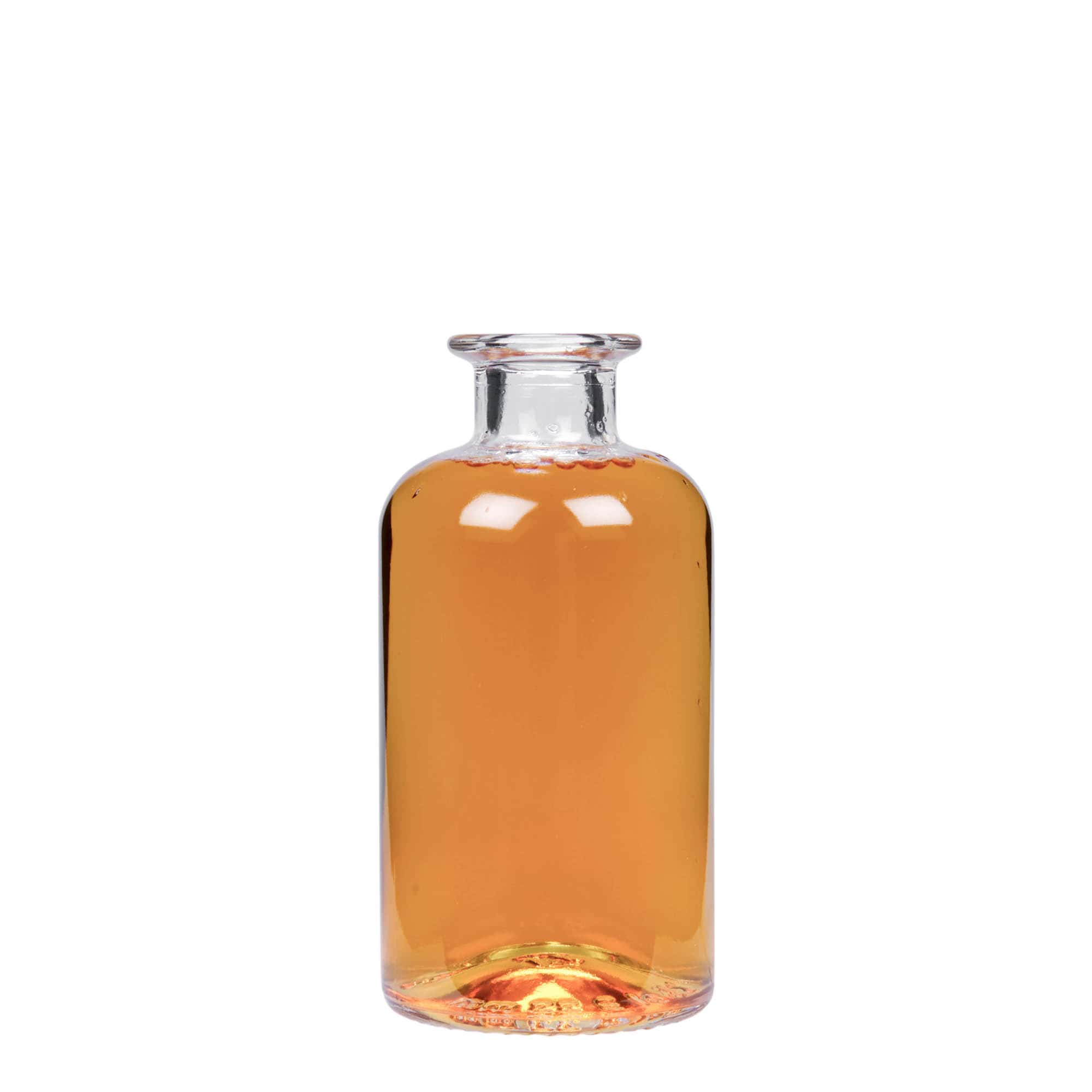 Sticlă de sticlă de 250 ml pentru farmacist, gura: dop de plută