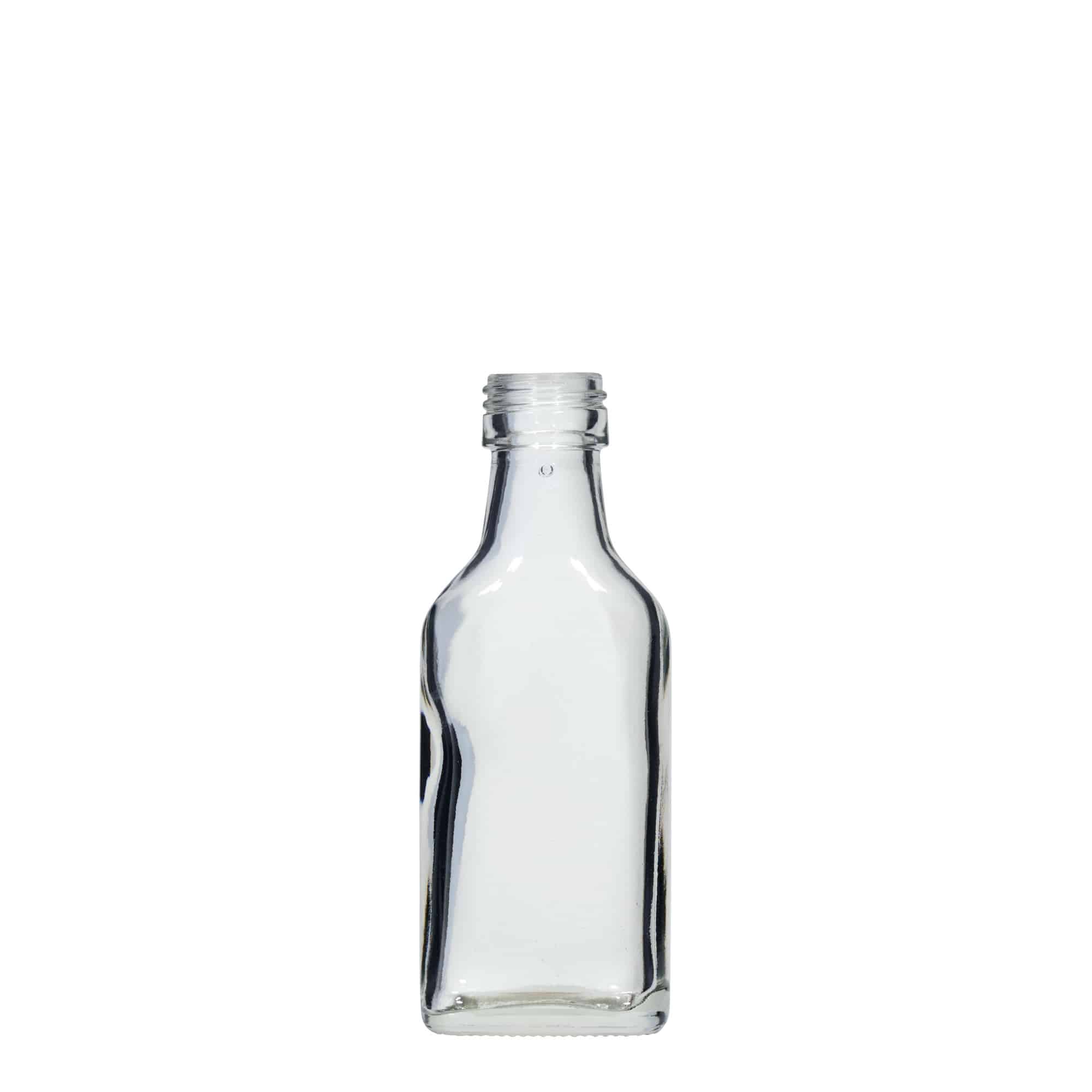 Sticluță de buzunar de 40 ml, dreptunghiulară, gura: PP 22