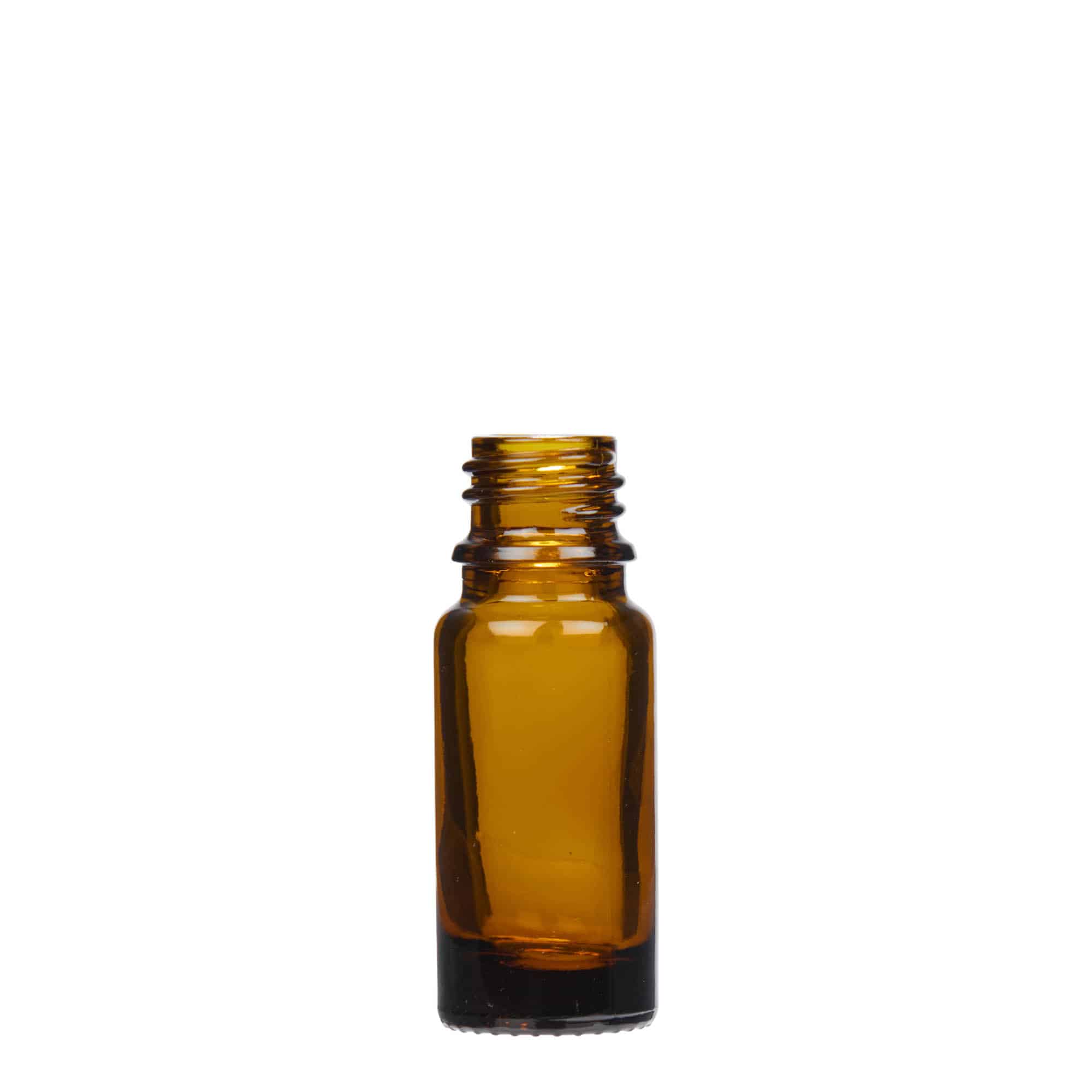 Flacon cu pipetă 10 ml, medicină, sticlă, maro, gura: DIN 18