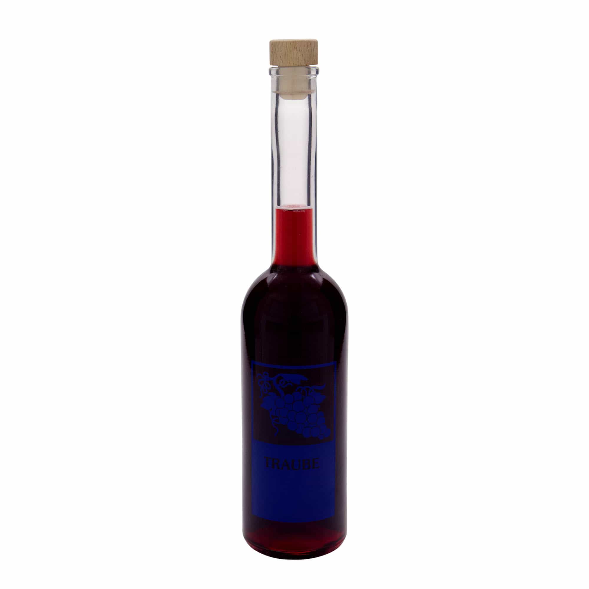 Sticlă de sticlă de 500 ml „Opera”, motiv: strugure, gât: dop