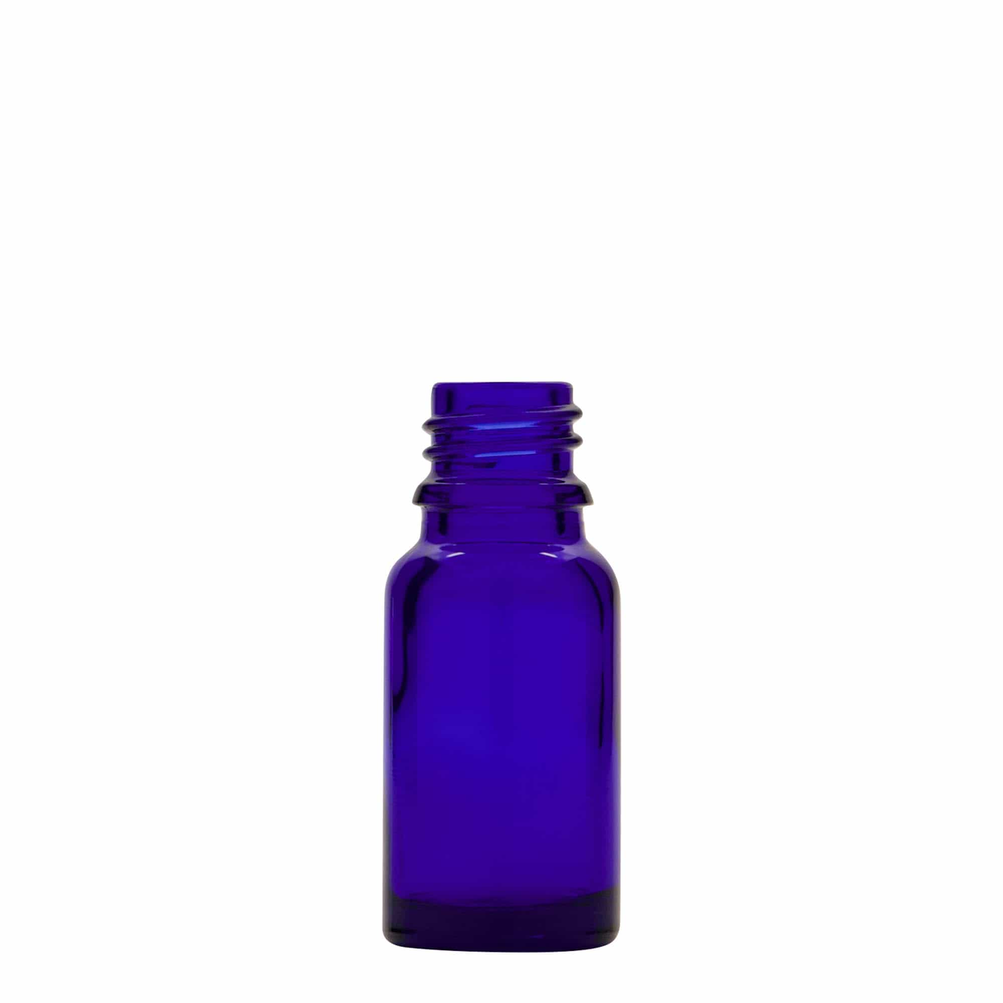 Flacon cu pipetă 10 ml Medicină, sticlă, albastru regal-roșu, gura: DIN 18