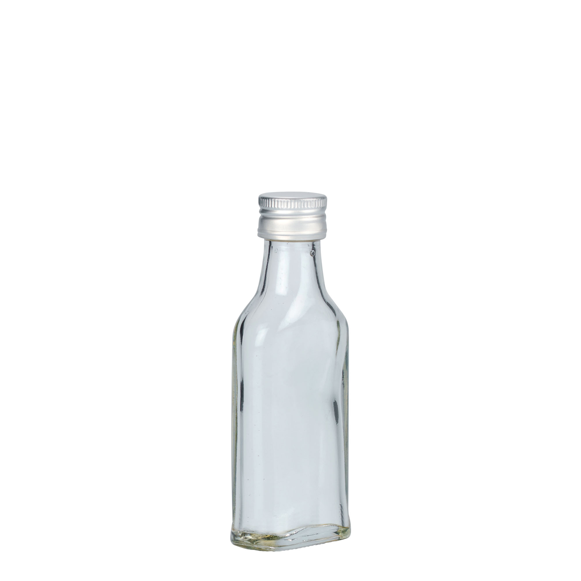 Sticluță de buzunar de 40 ml, dreptunghiulară, gura: PP 22 Sticluță de buzunar de 40 ml, dreptunghiulară, gura: PP 22