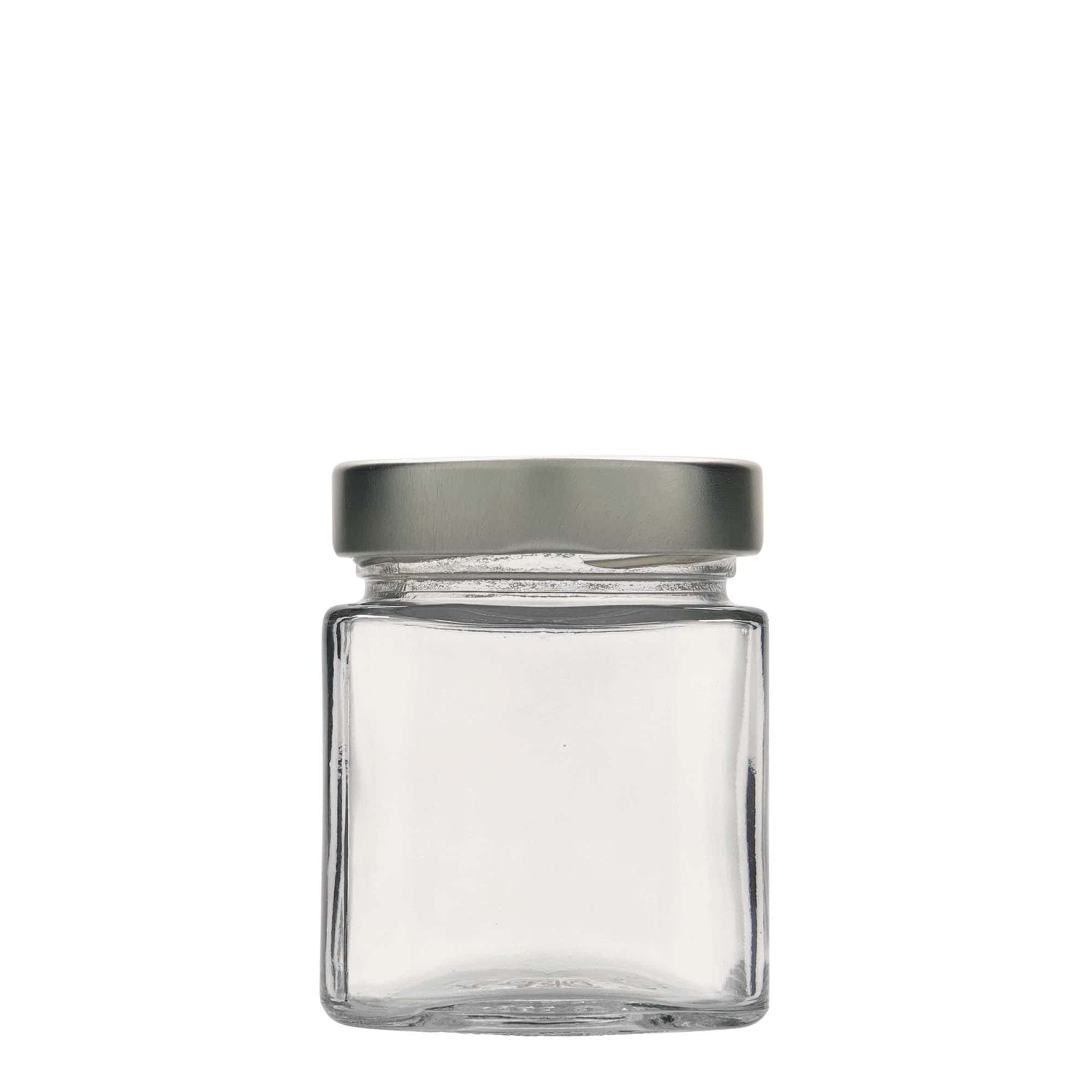 212 ml borcan pătrat 'Ikarus', gura: Deep-Twist-Off (DTO 63)