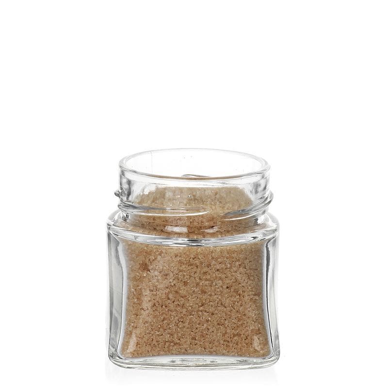 106 ml borcan pătrat 'Luxor', gura: Deep-Twist-Off (DTO 58)