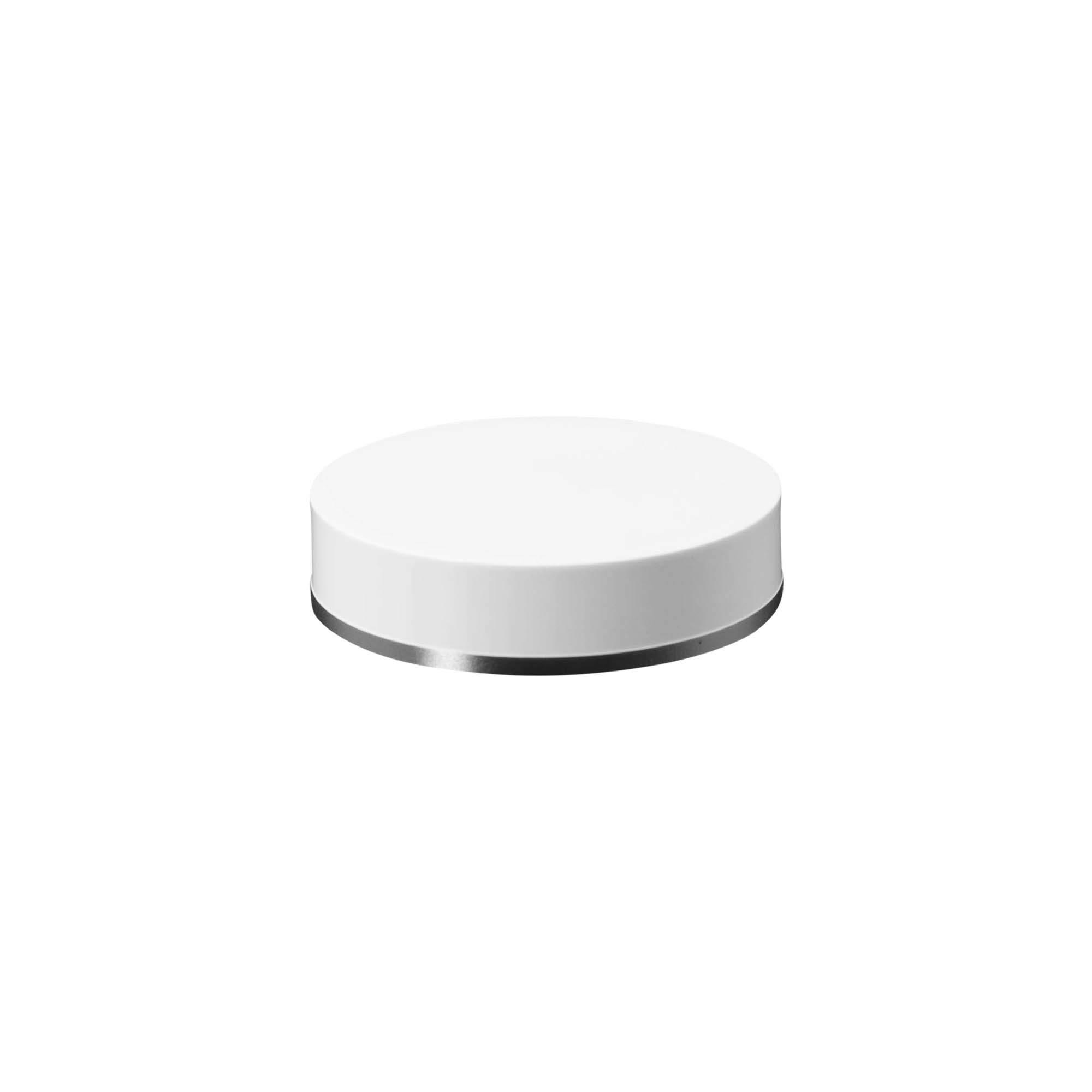 Capac cu filet 50 ml, plastic SAN, alb