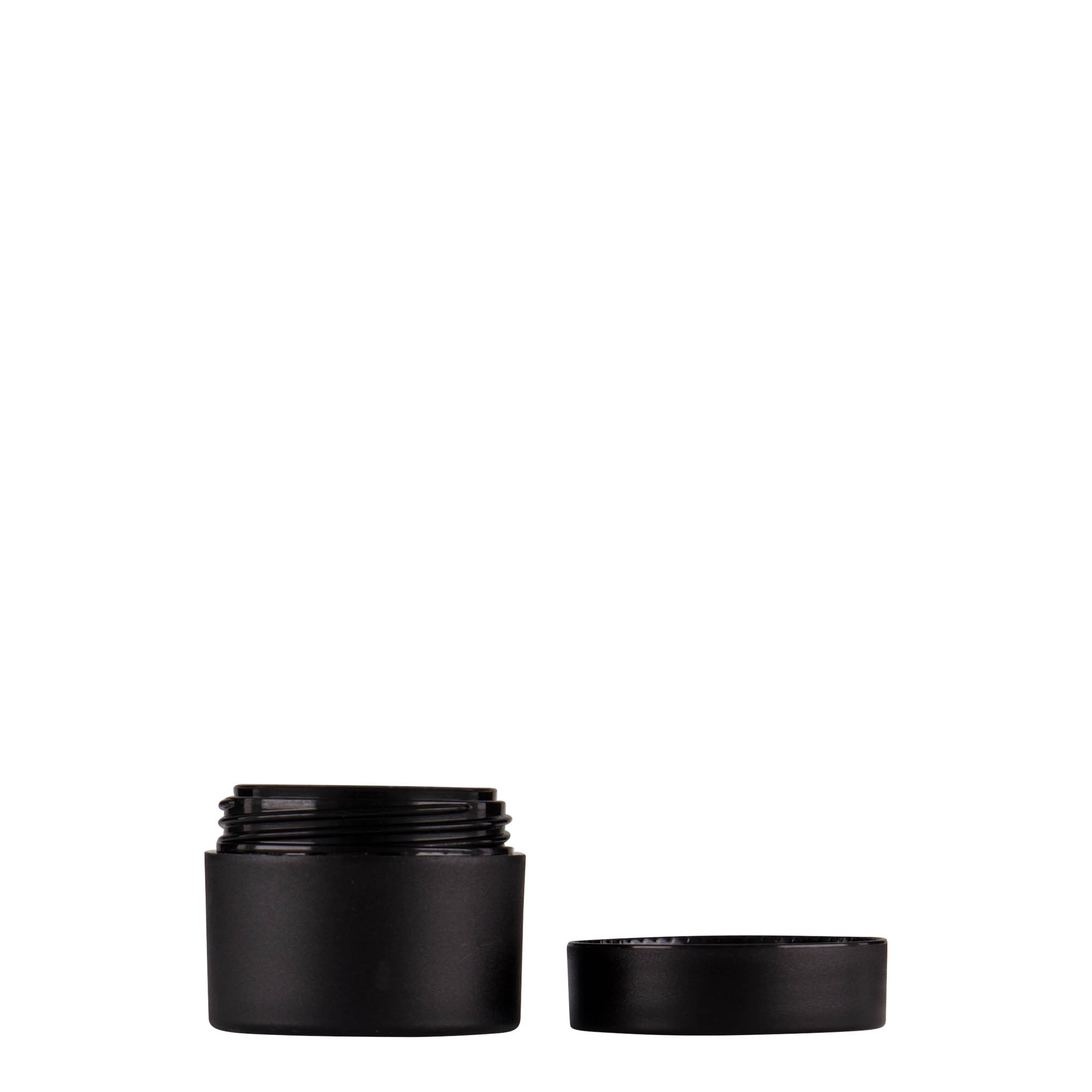 5 ml cutie din plastic „Antonella”, PP, negru, gura: capac cu filet 5 ml cutie din plastic „Antonella”, PP, negru, gura: capac cu filet