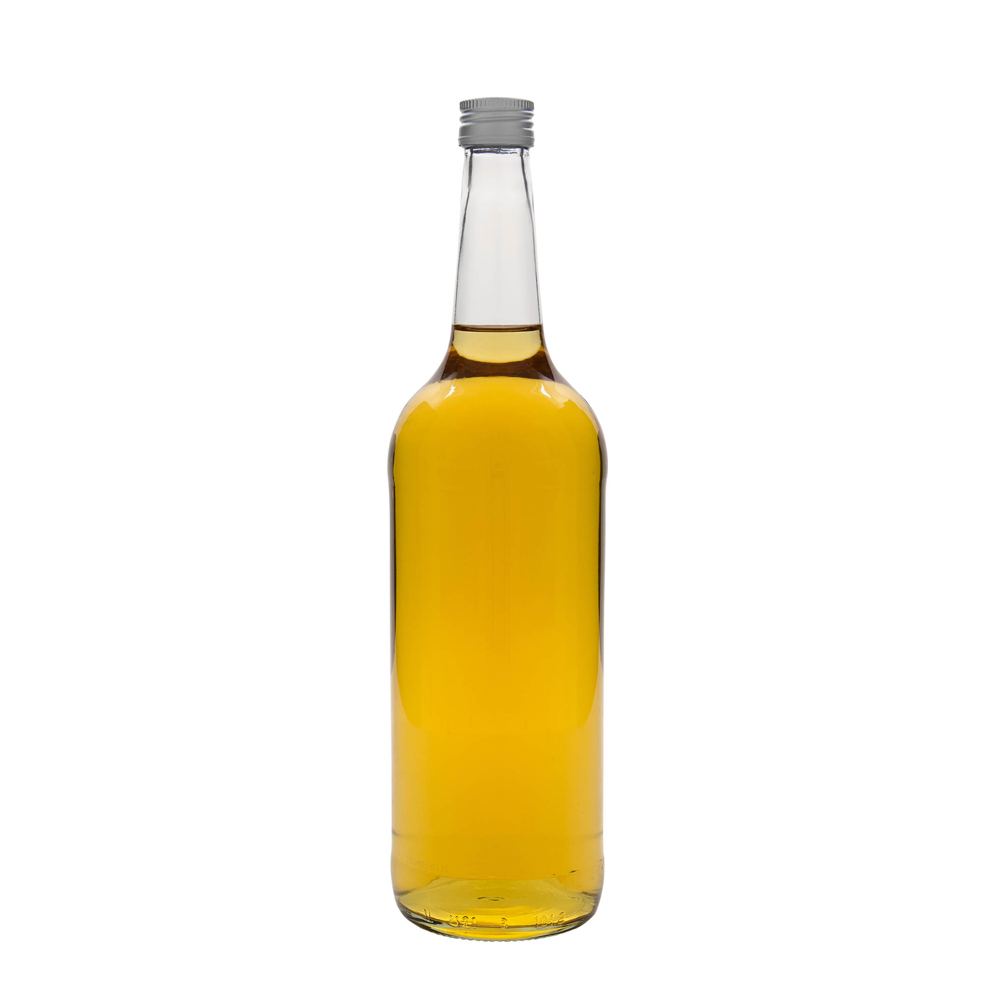 Sticlă de sticlă de 1.000 ml cu gât drept, gură: PP 28 Sticlă de sticlă de 1.000 ml cu gât drept, gură: PP 28