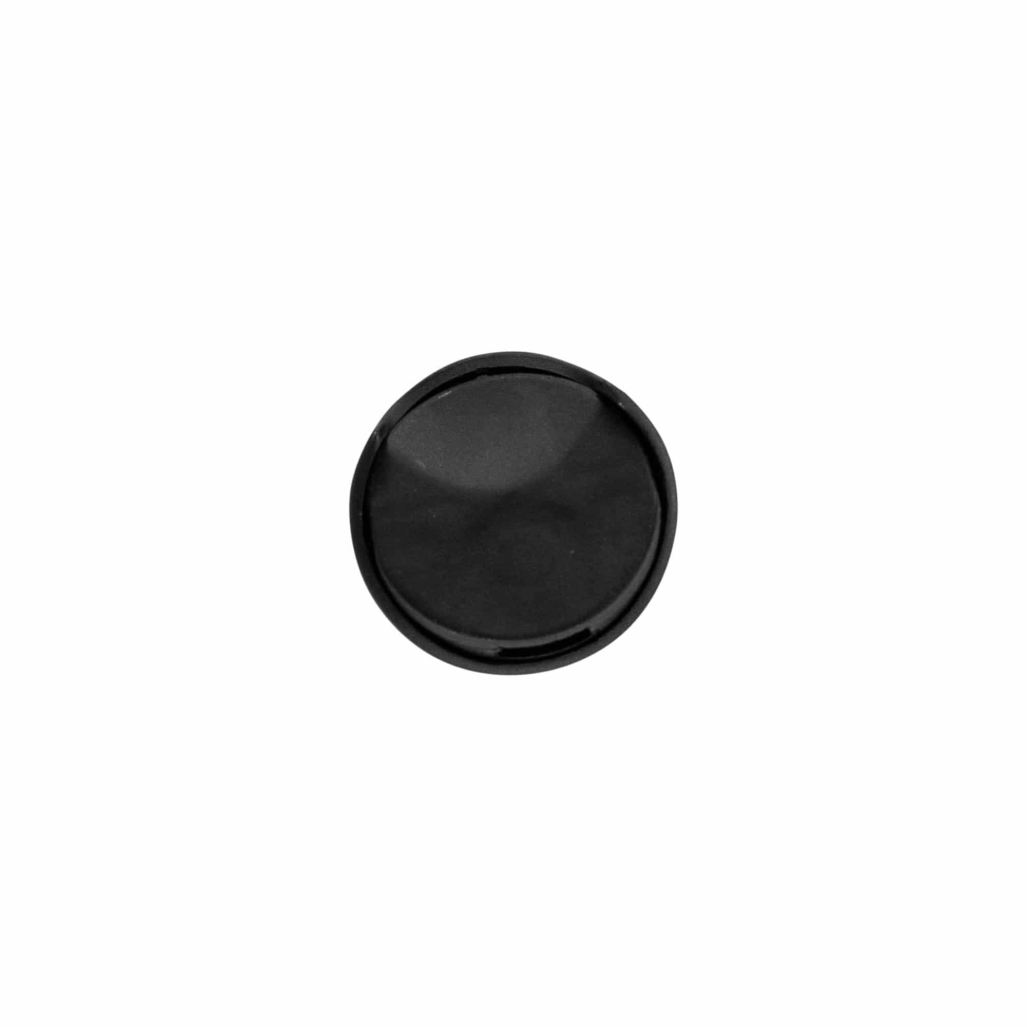 Capac cu filet Disc Top, plastic PP, negru, pentru gura: 24/410