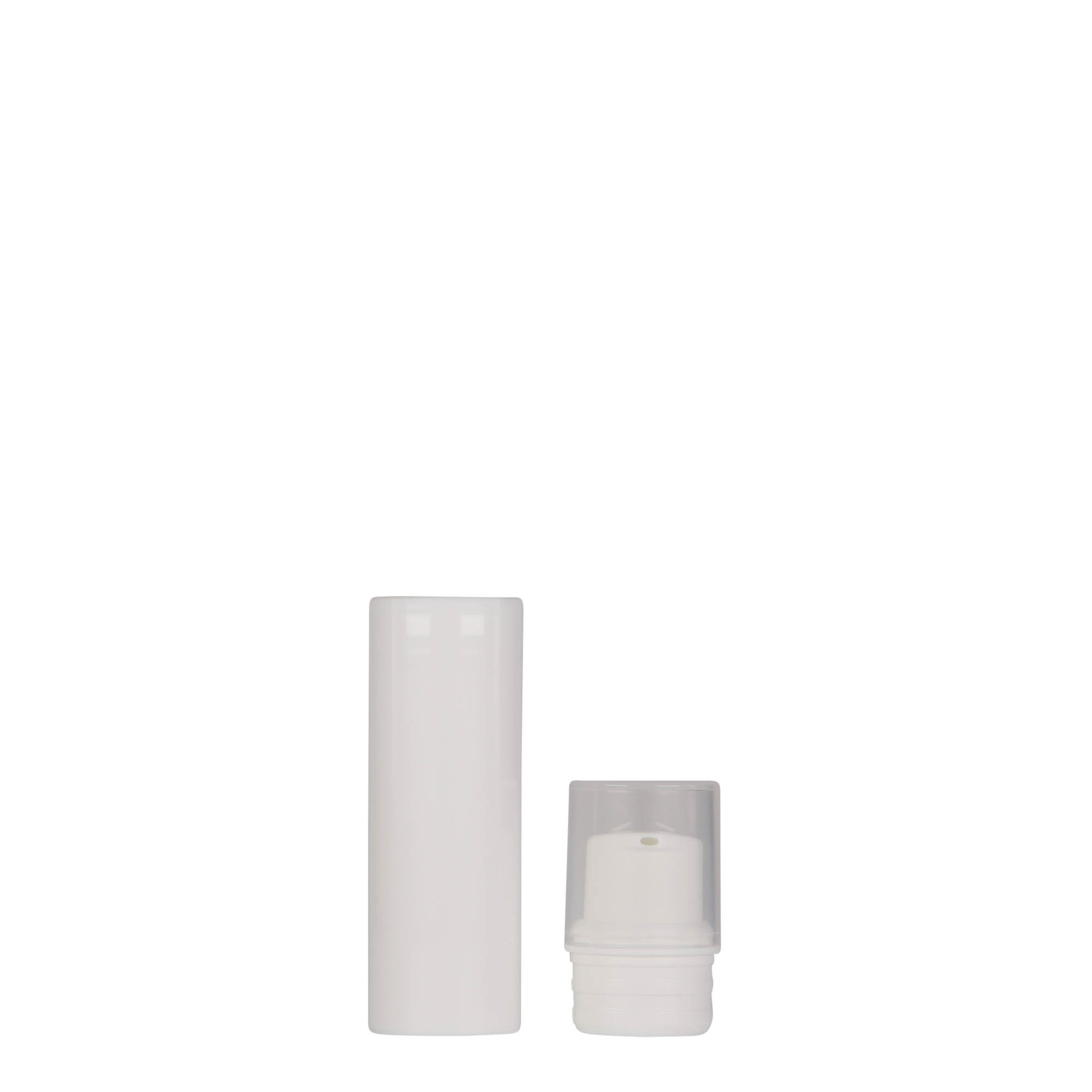 Dispenser airless de 10 ml „Nano”, plastic PP, alb Dispenser airless de 10 ml „Nano”, plastic PP, alb