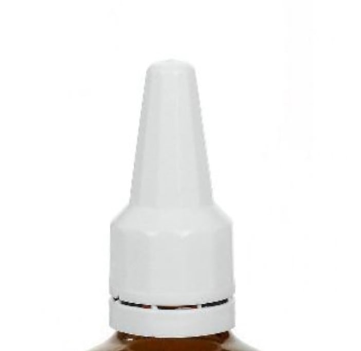 Capac cu filet și aplicator, din plastic PE, alb, pentru deschidere: DIN 18 Capac cu filet și aplicator, din plastic PE, alb, pentru deschidere: DIN 18