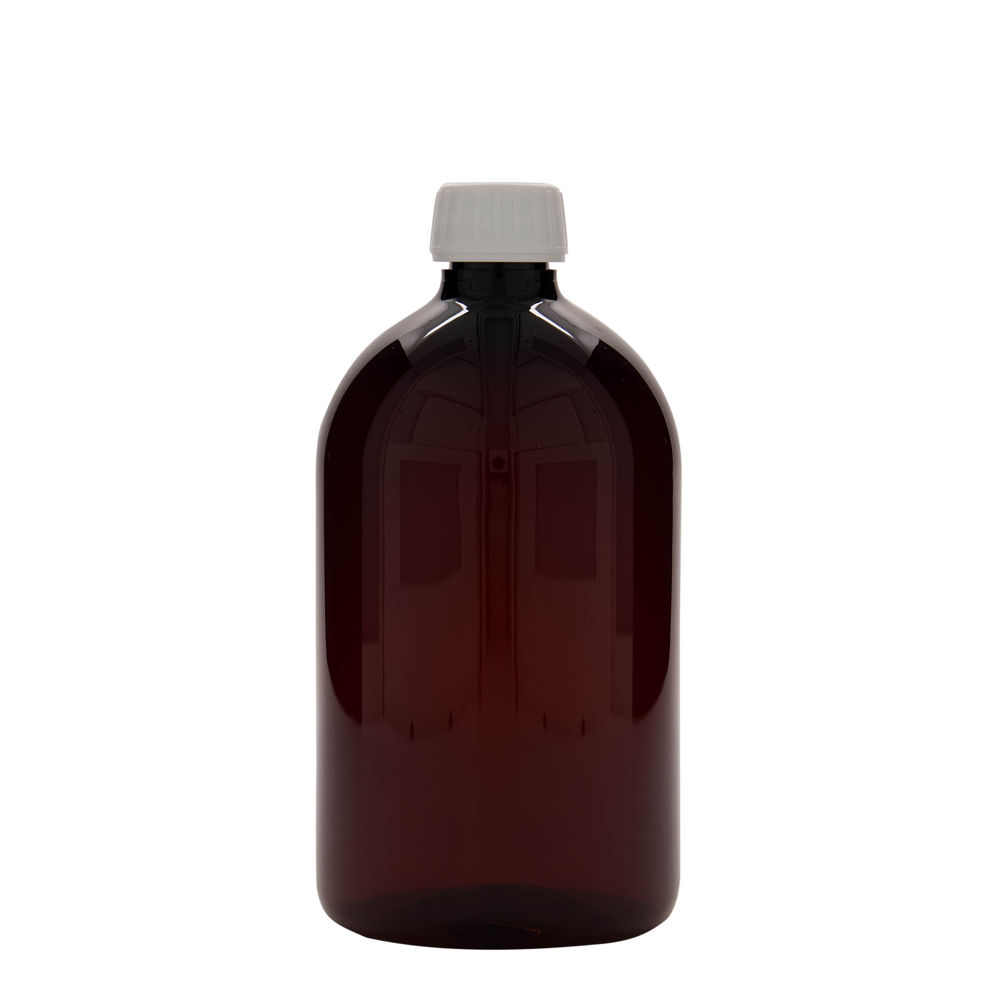 1.000 ml sticlă medicală PET, maro, plastic, gura: PP 28 1.000 ml sticlă medicală PET, maro, plastic, gura: PP 28