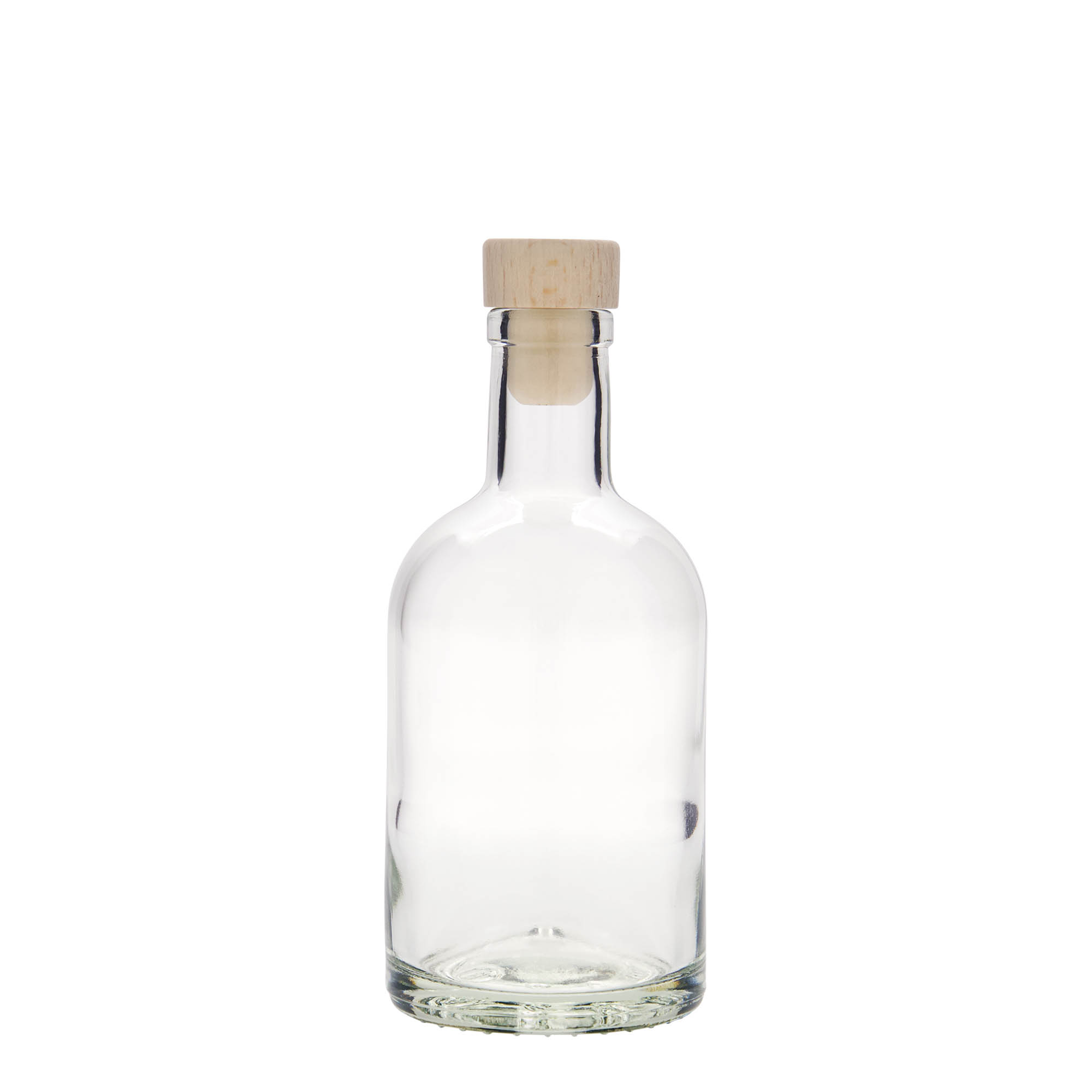 Sticlă de sticlă de 250 ml „First Class”, gura: dop de plută Sticlă de sticlă de 250 ml „First Class”, gura: dop de plută