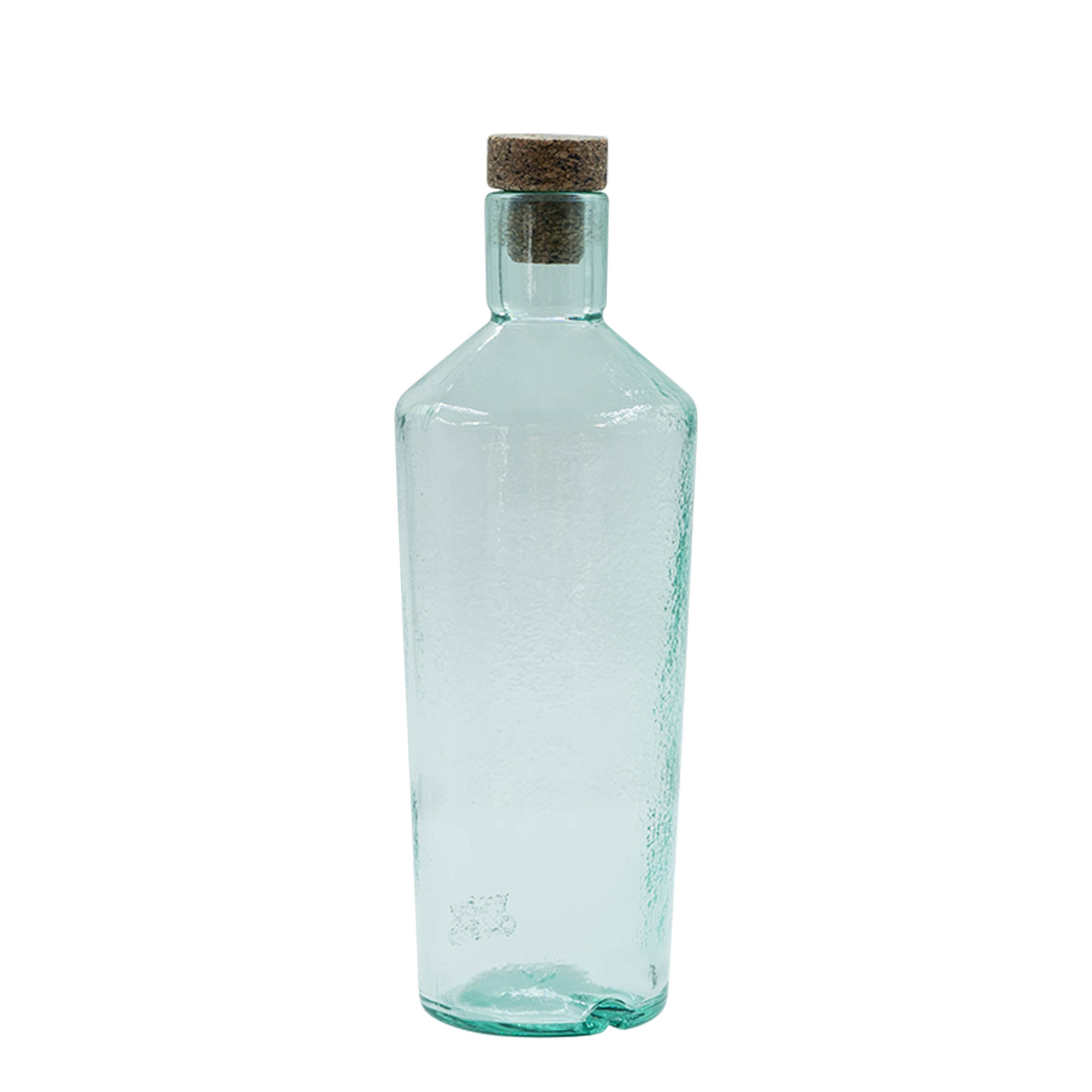 Sticlă din sticlă lucrată manual de 700 ml 'Primal', gura: dop de plută Sticlă din sticlă lucrată manual de 700 ml 'Primal', gura: dop de plută
