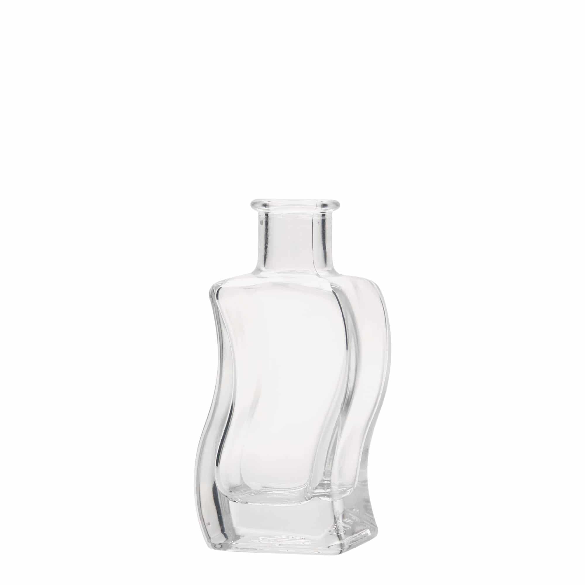 Sticlă de sticlă de 100 ml „Welle”, pătrată, gura: dop de plută