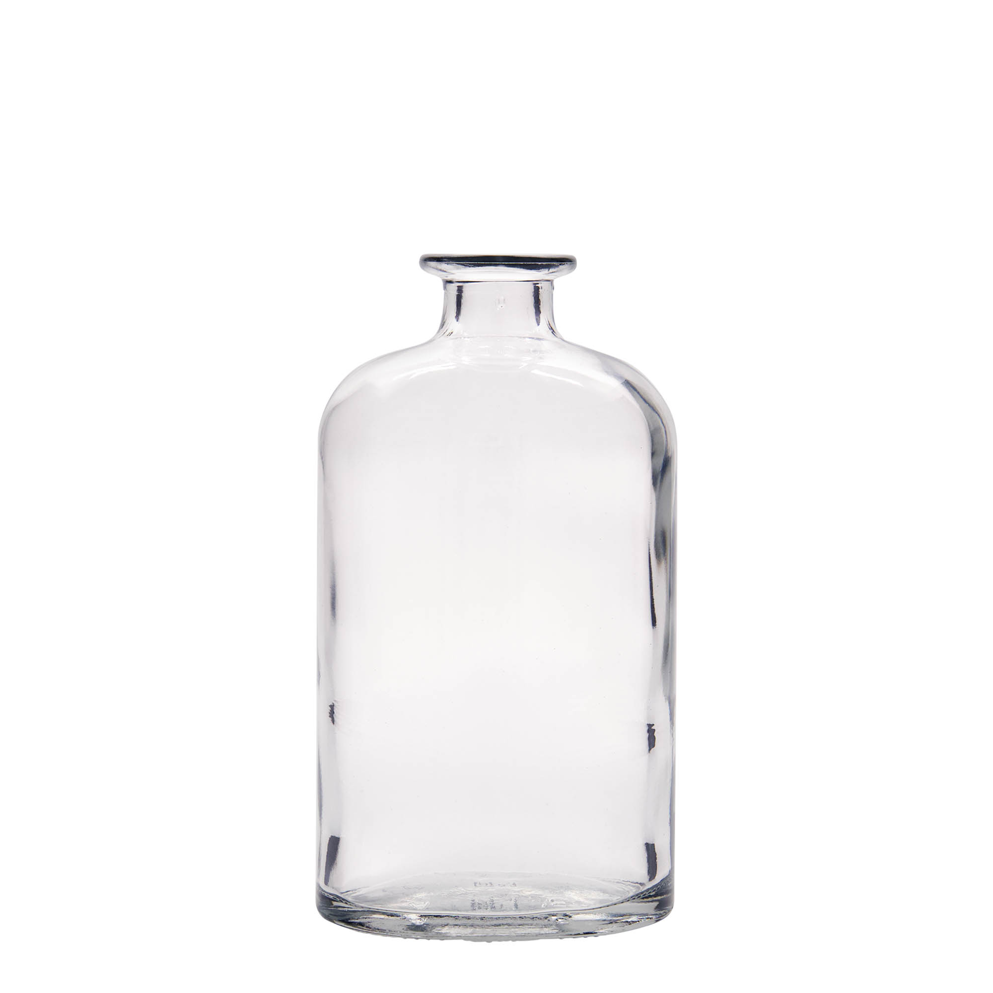 Sticlă de sticlă de 500 ml 'Dundee', ovală, gât: dop de plută Sticlă de sticlă de 500 ml 'Dundee', ovală, gât: dop de plută