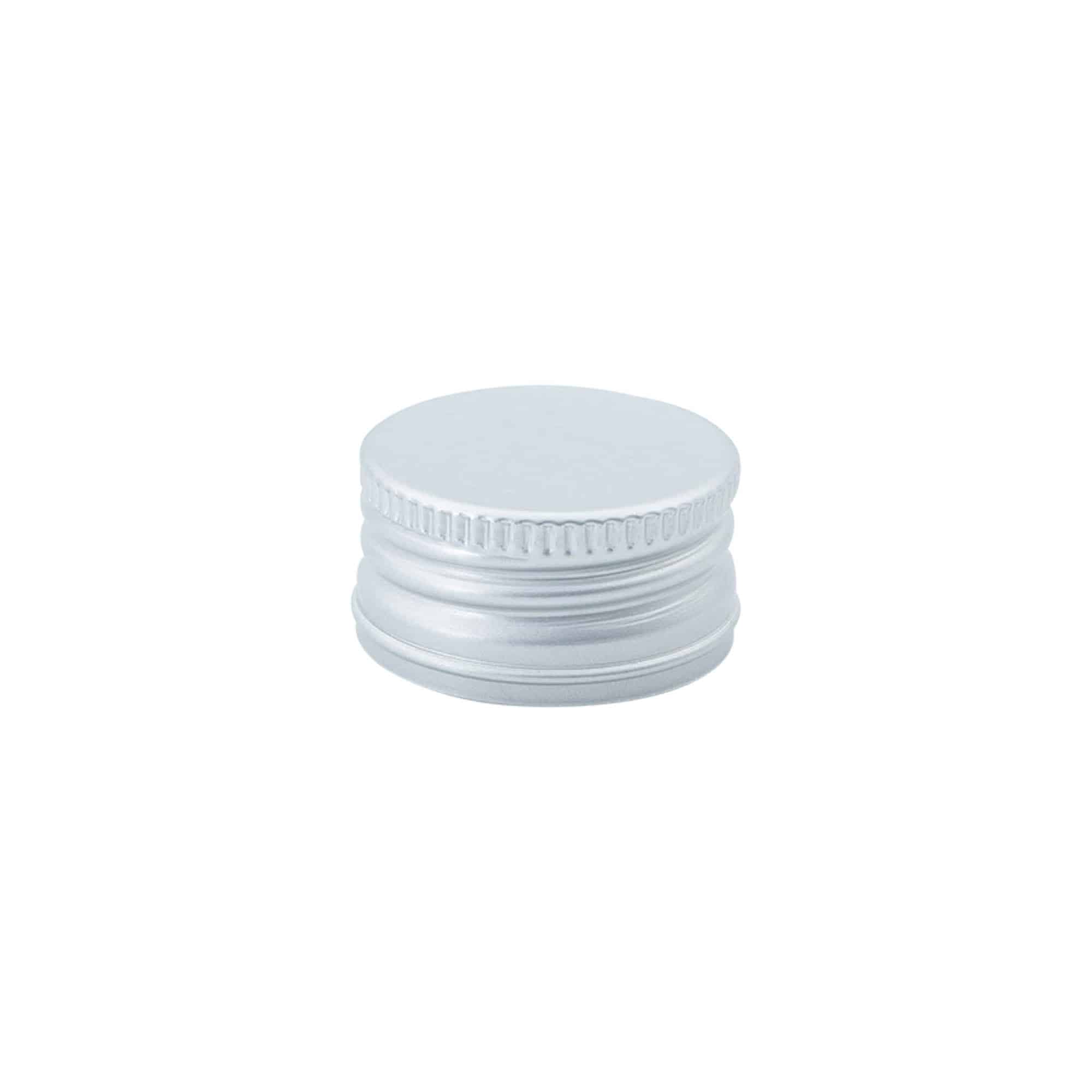 Capac cu filet, metal, argintiu, pentru deschidere: PP 31,5