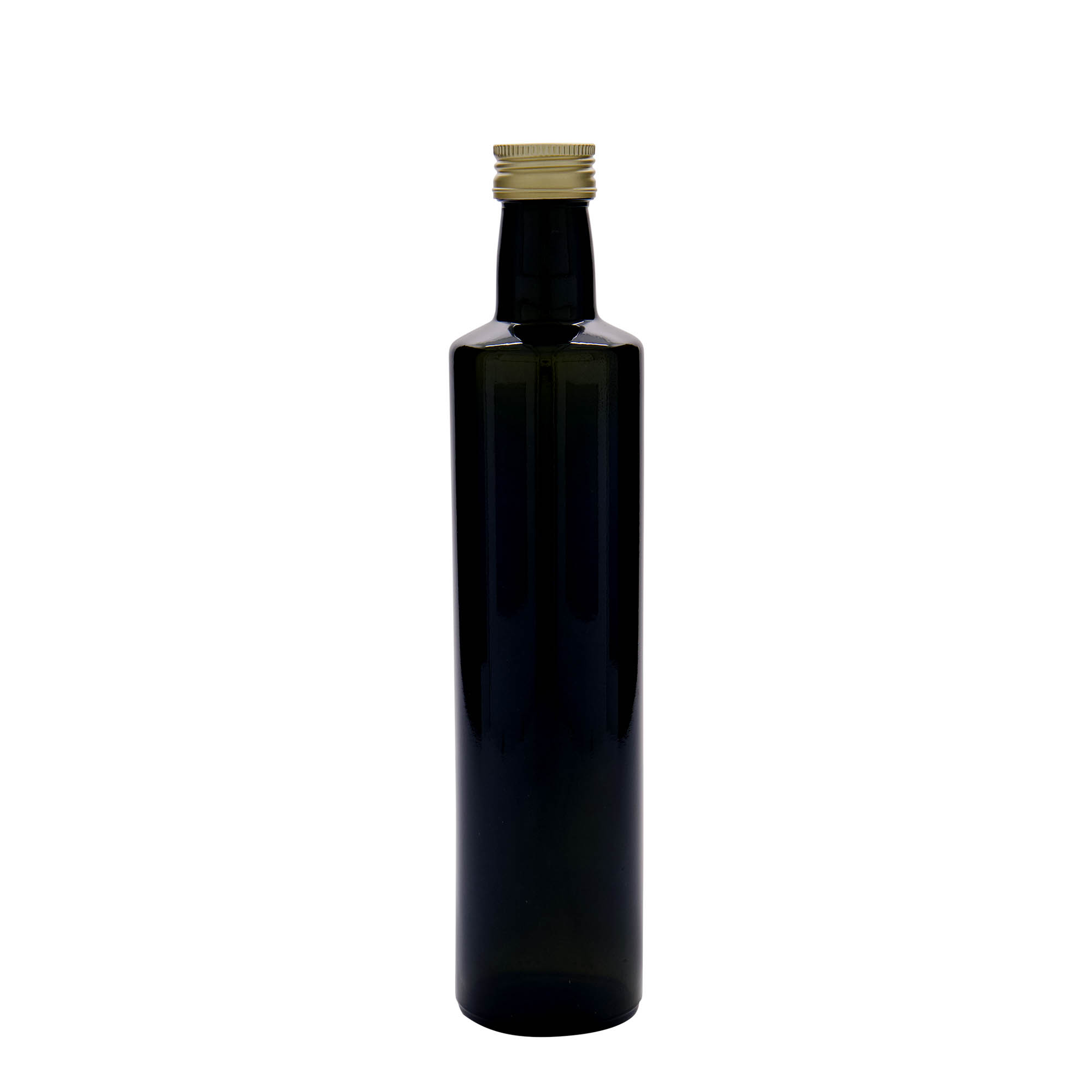 Sticlă de sticlă de 500 ml „Dorica”, verde antic, gura: PP 31,5 Sticlă de sticlă de 500 ml „Dorica”, verde antic, gura: PP 31,5