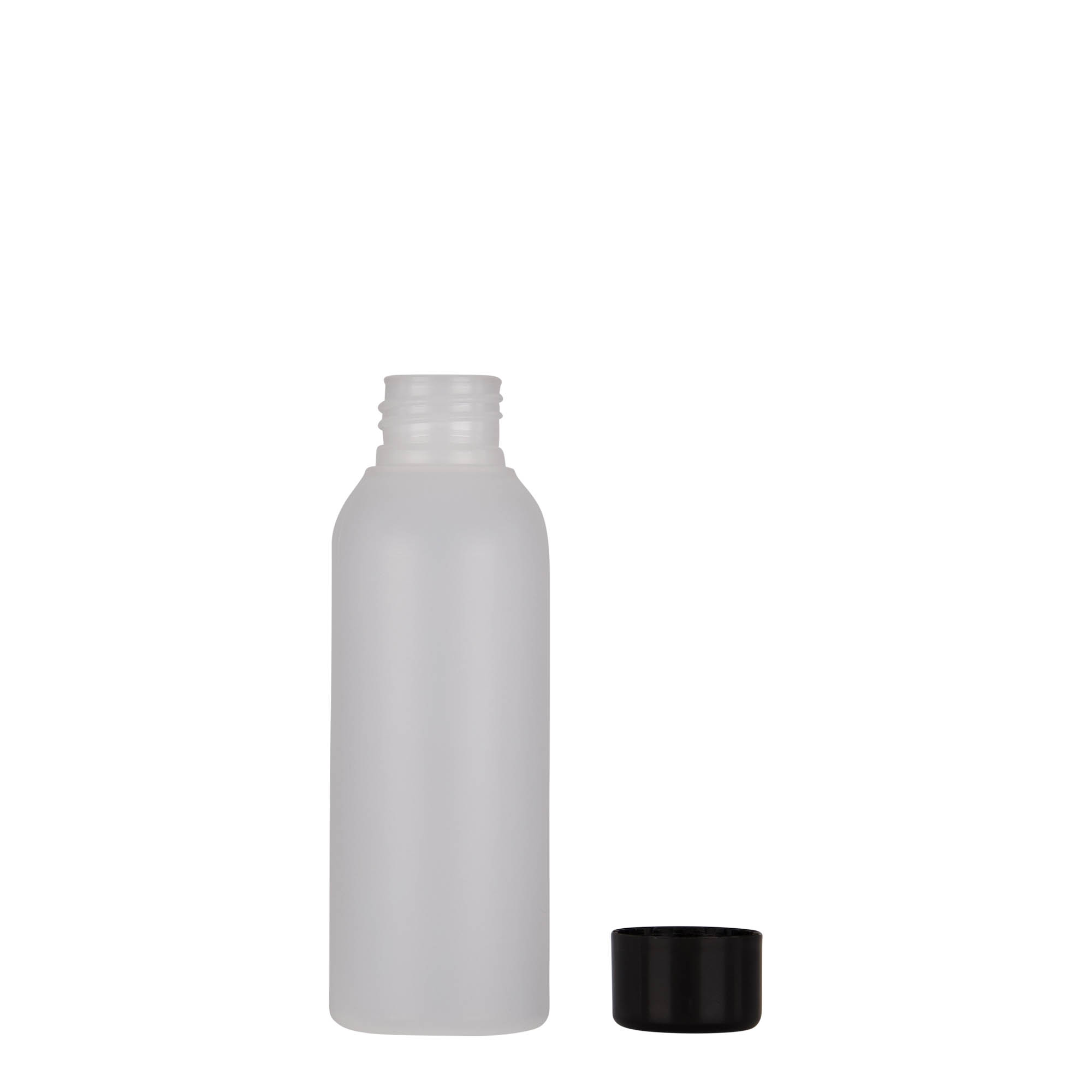 100 ml sticlă din plastic „Tuffy”, HDPE, natural, gura: 24/410 100 ml sticlă din plastic „Tuffy”, HDPE, natural, gura: 24/410