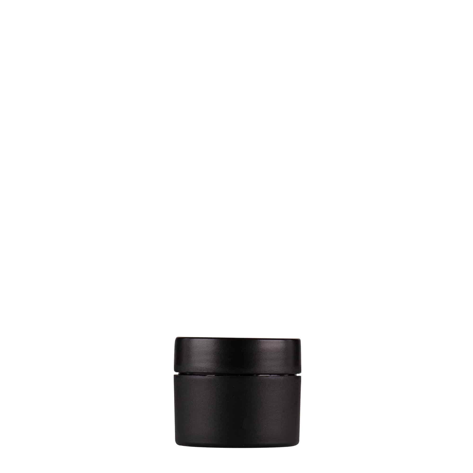 5 ml cutie din plastic „Antonella”, PP, negru, gura: capac cu filet