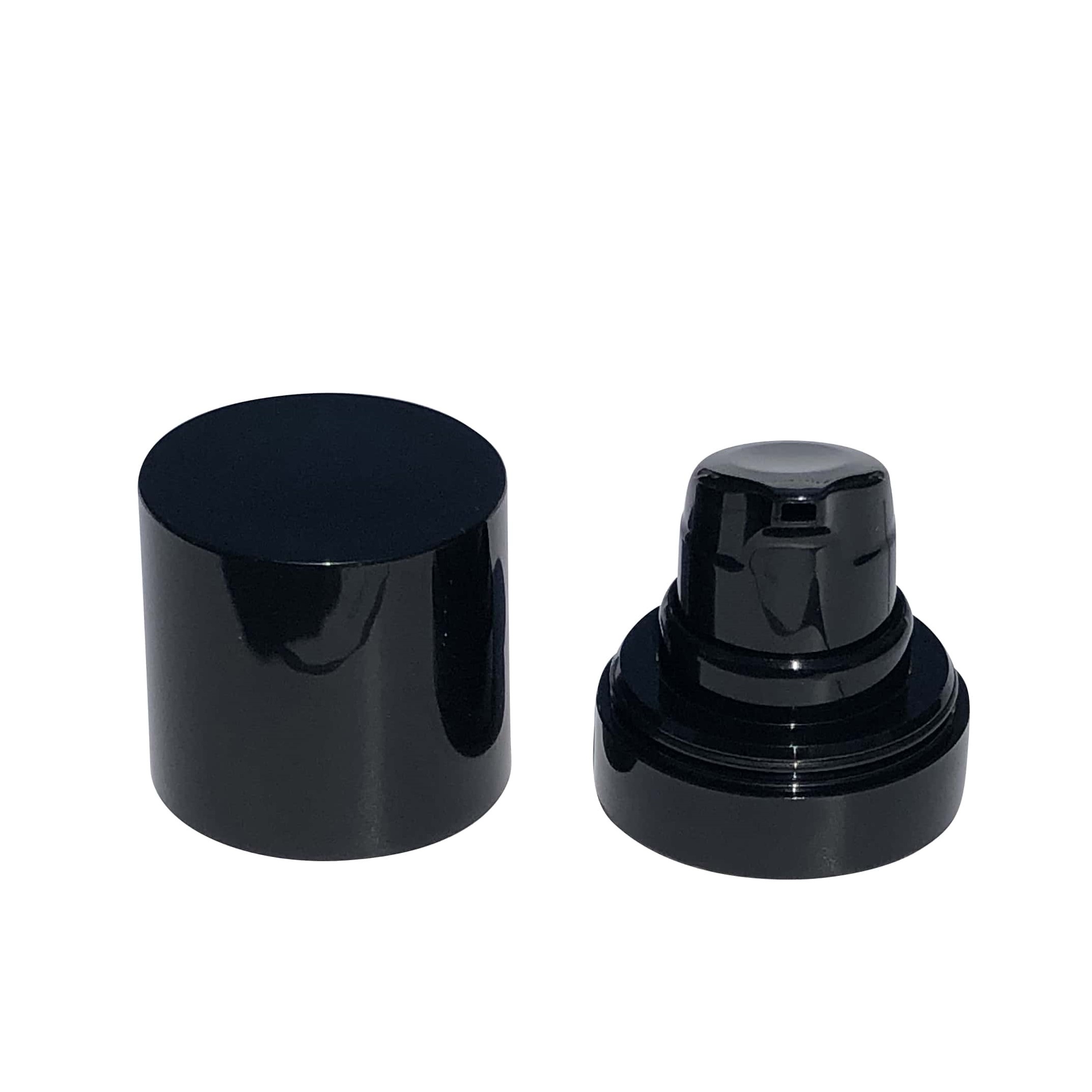 Cap de pompă dozator airless „Micro”, plastic PP, negru