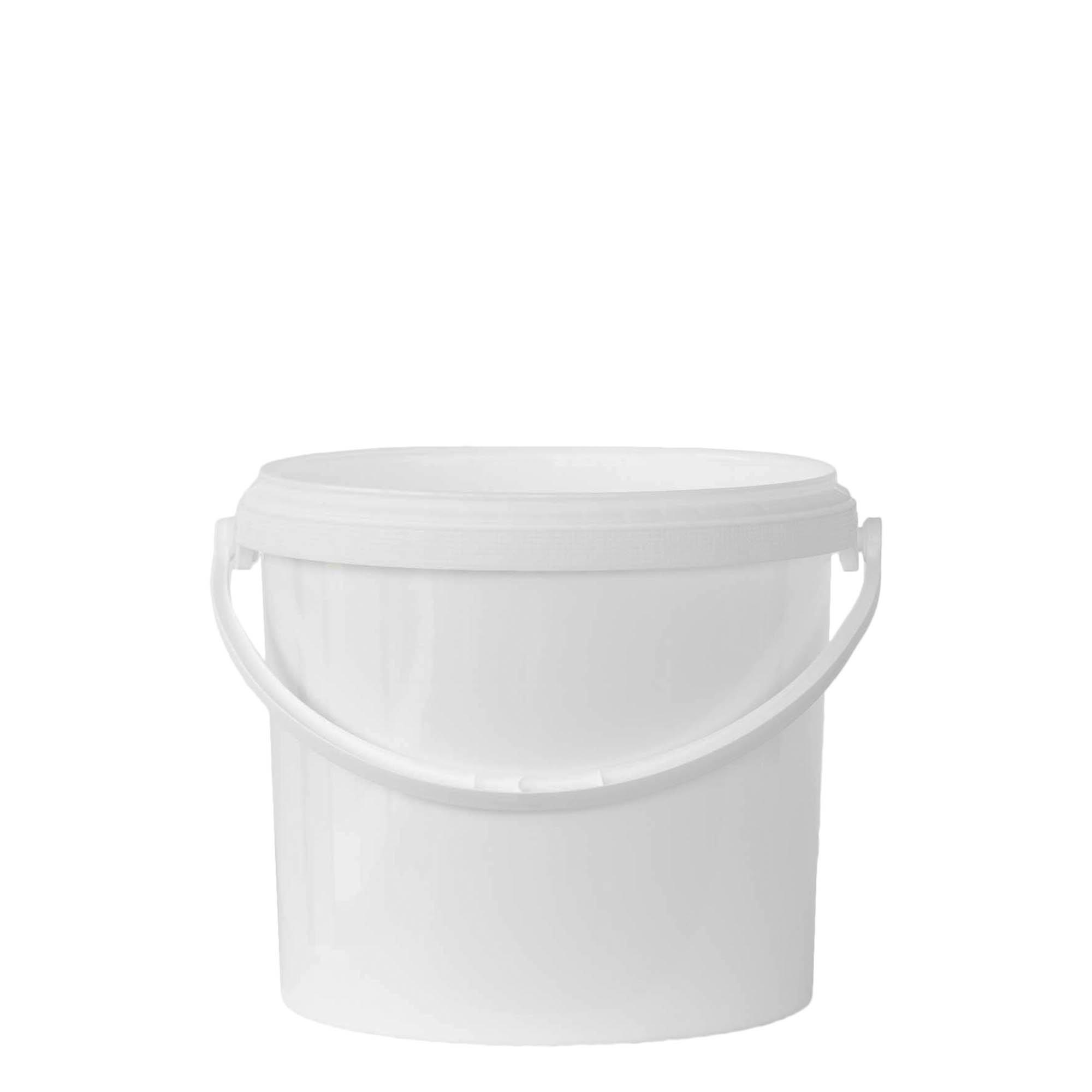 Galeată de 5 l, plastic PP, albă Galeată de 5 l, plastic PP, albă