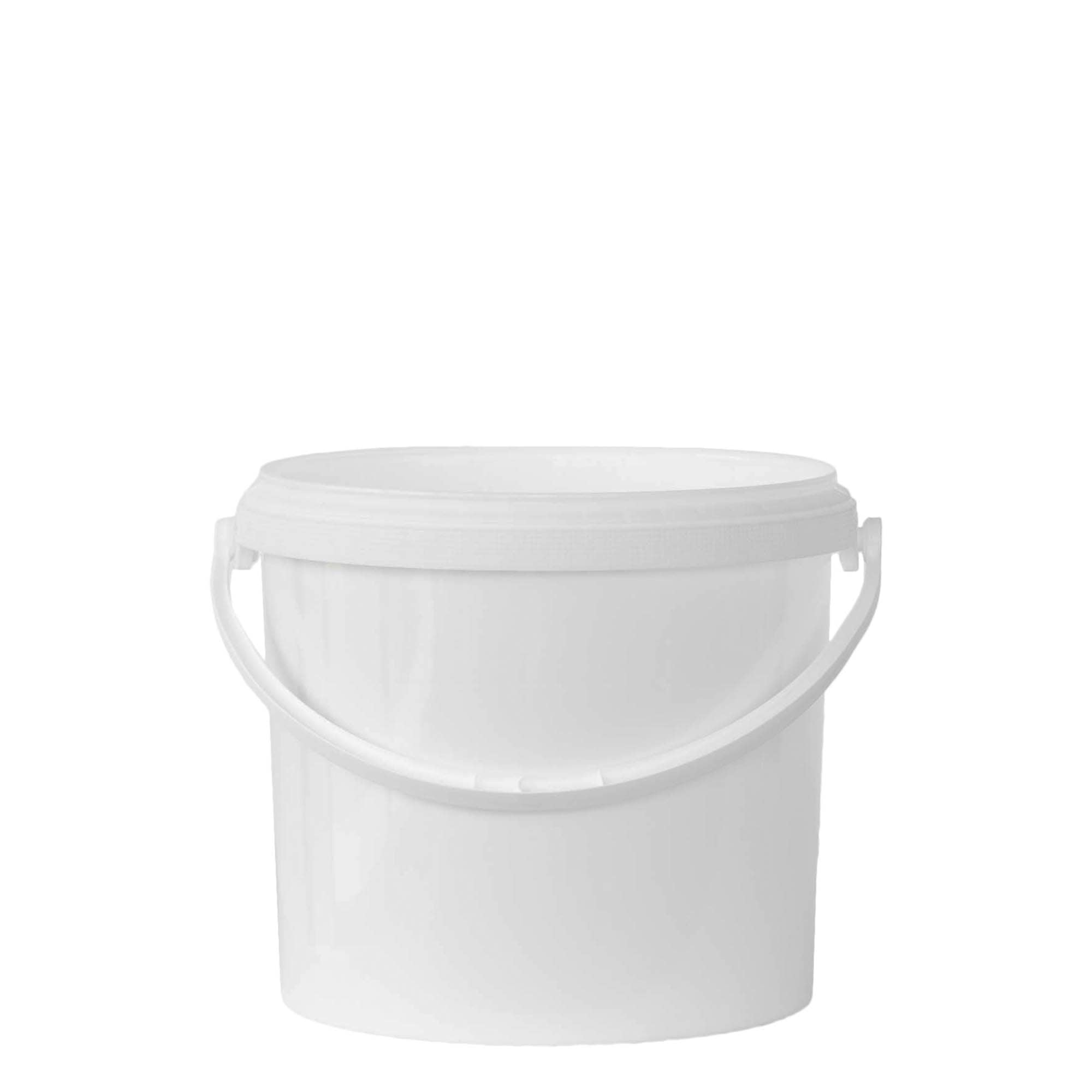 Galeată de 5 l, plastic PP, albă