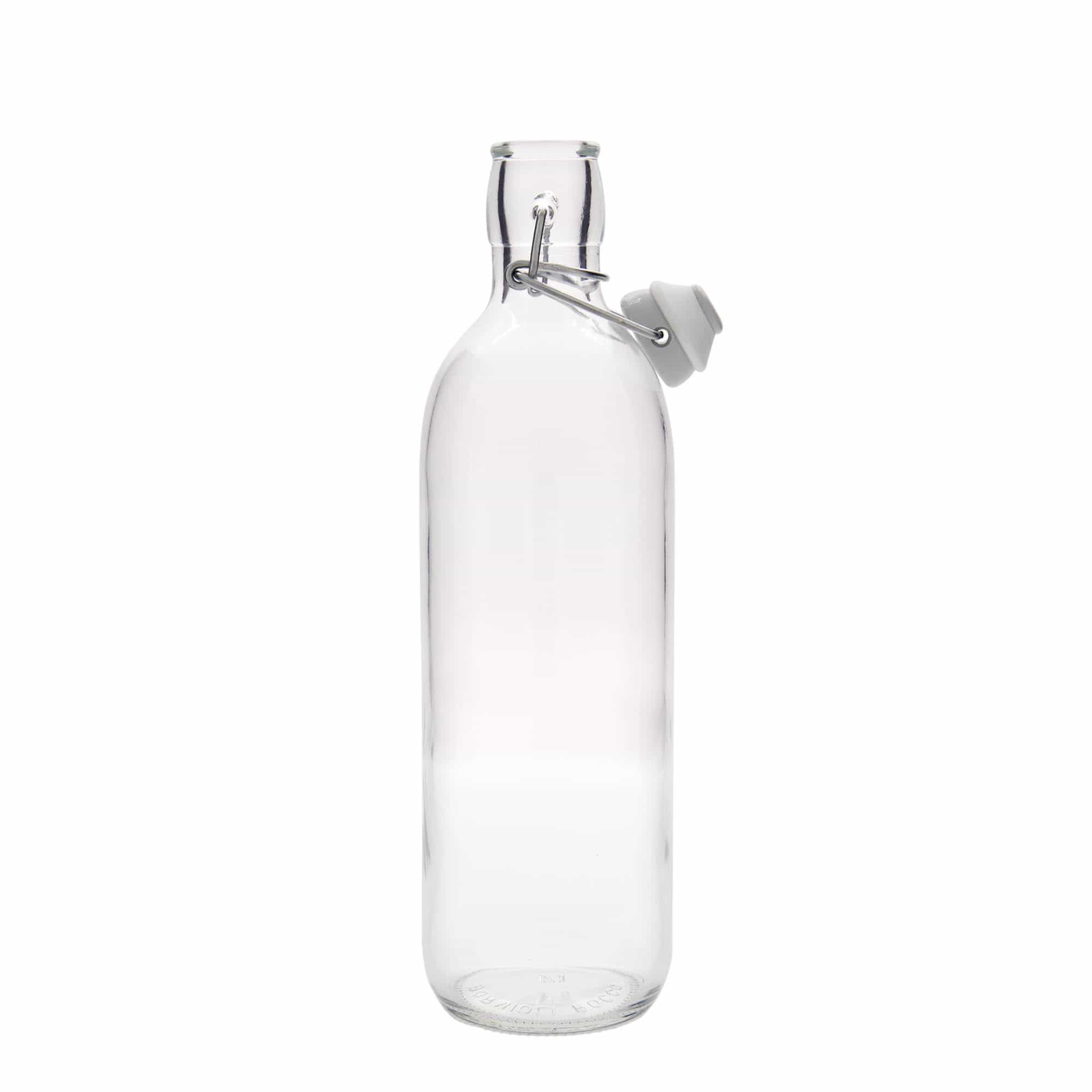 Sticlă de sticlă de 1.000 ml „Emilia”, gura: închidere cu clemă