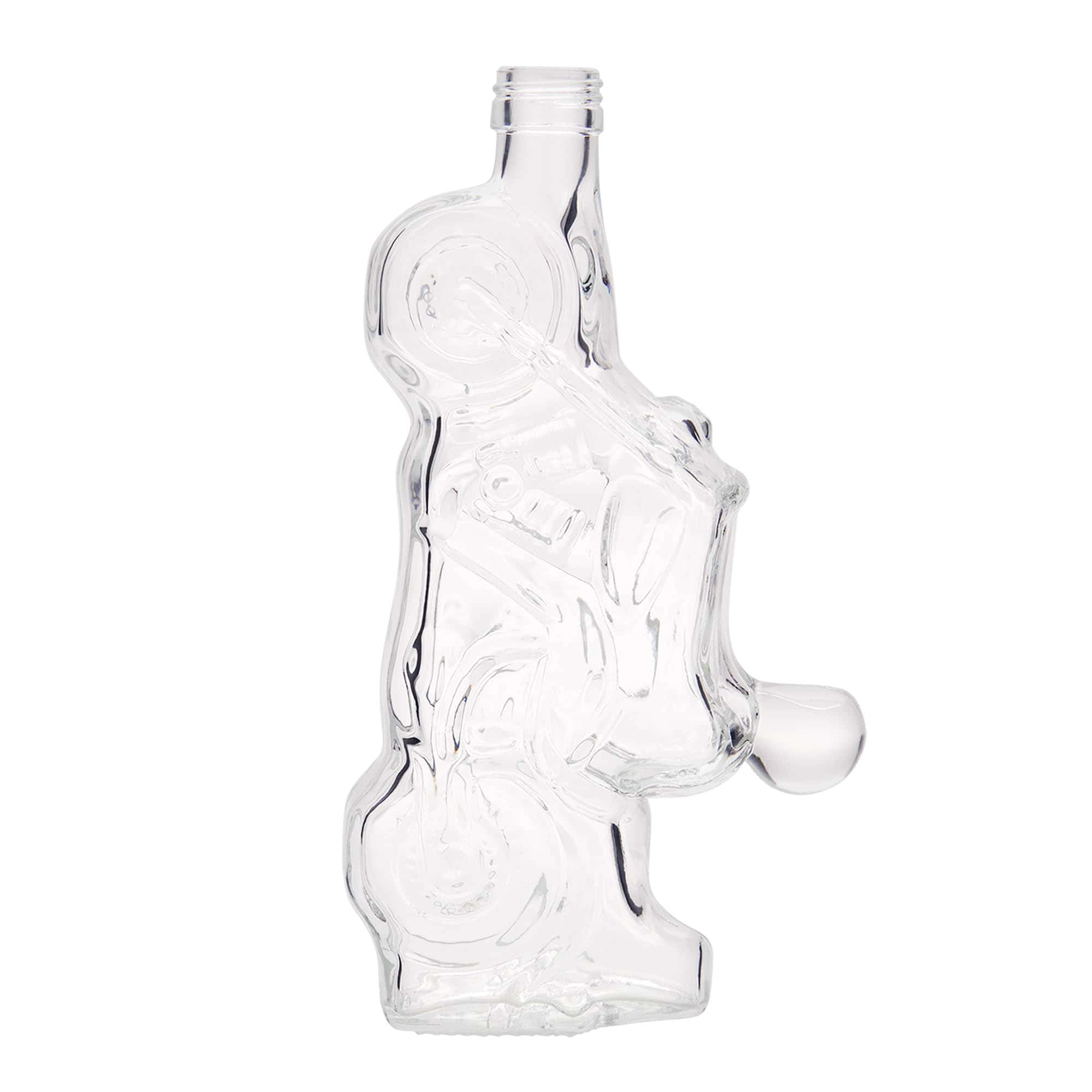 Sticlă de sticlă de 350 ml 'Motocicletă', gura: PP 28