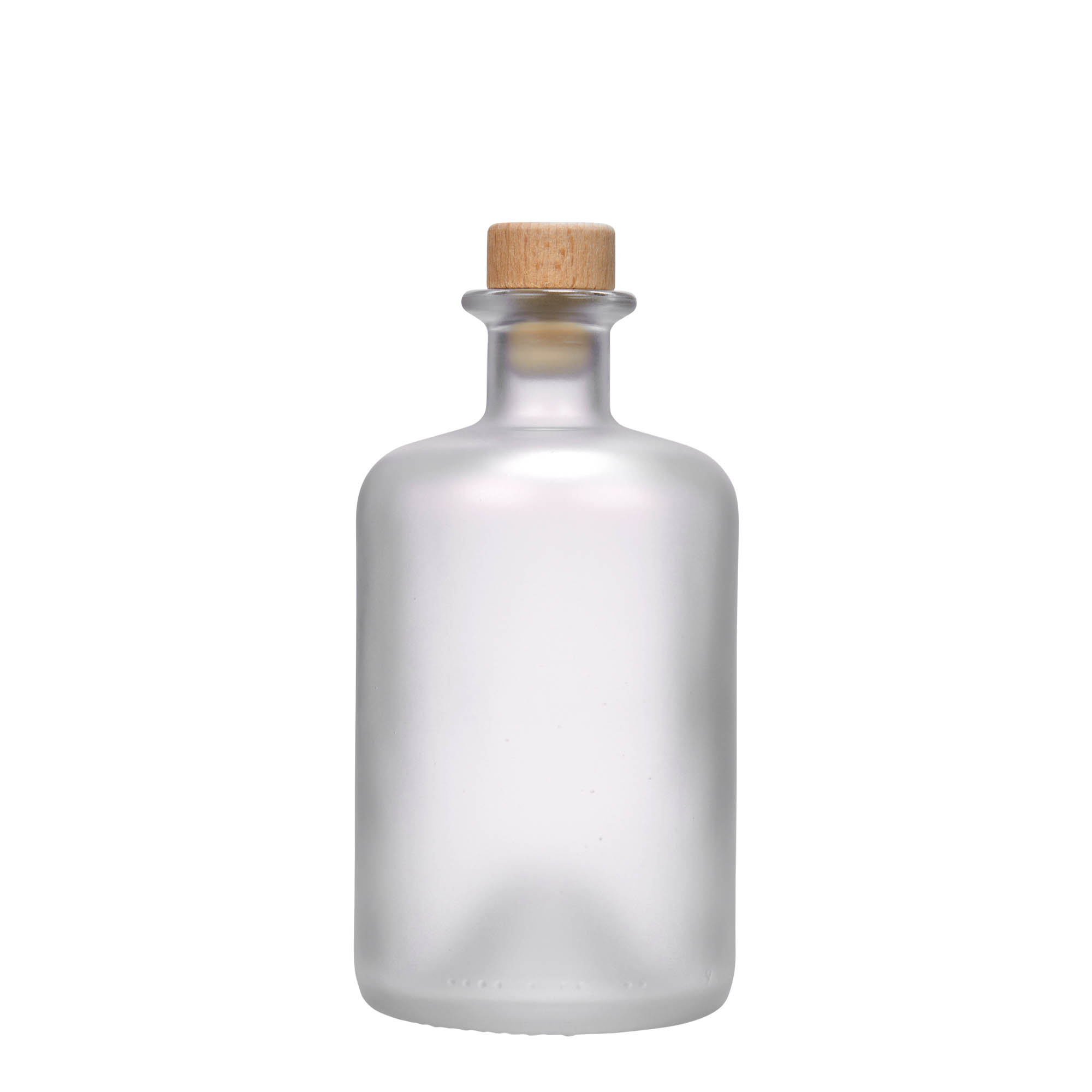 Sticlă de 500 ml pentru farmacist, înghețată, gura: plută Sticlă de 500 ml pentru farmacist, înghețată, gura: plută