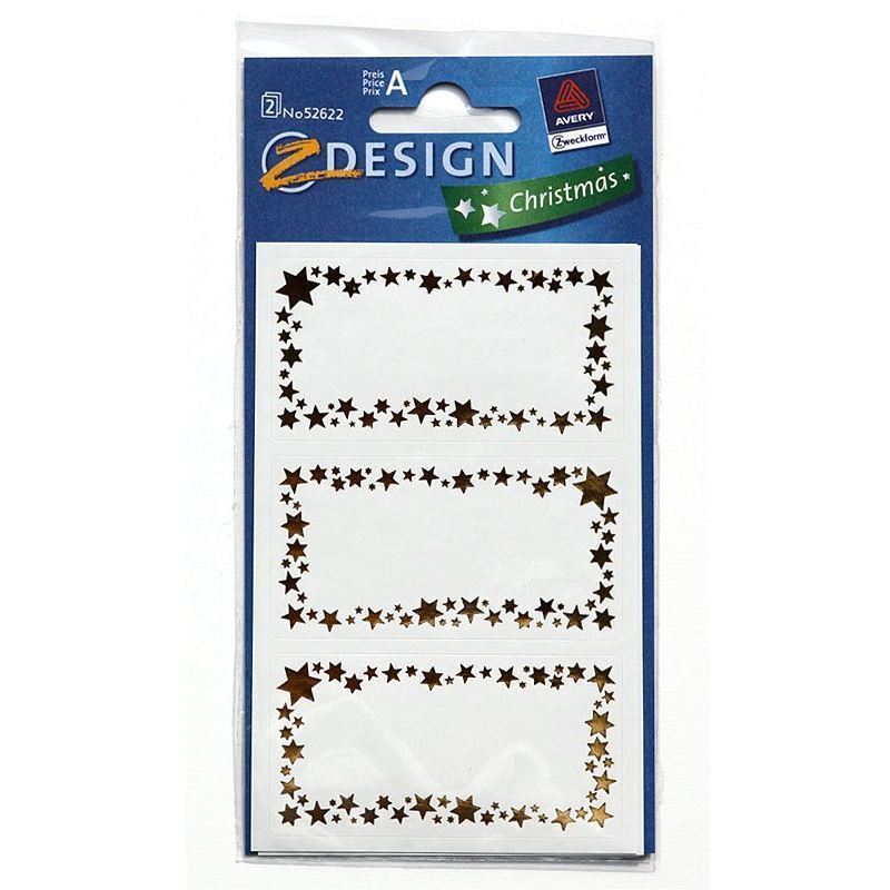 Etichete Zweckform „Cadru stelar”, hârtie, auriu Etichete Zweckform „Cadru stelar”, hârtie, auriu