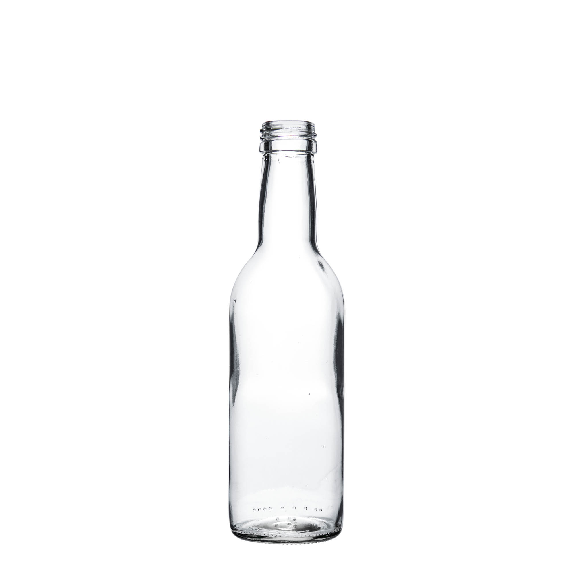 Sticlă de sticlă de 250 ml „Bordeaux”, gura: PP 28