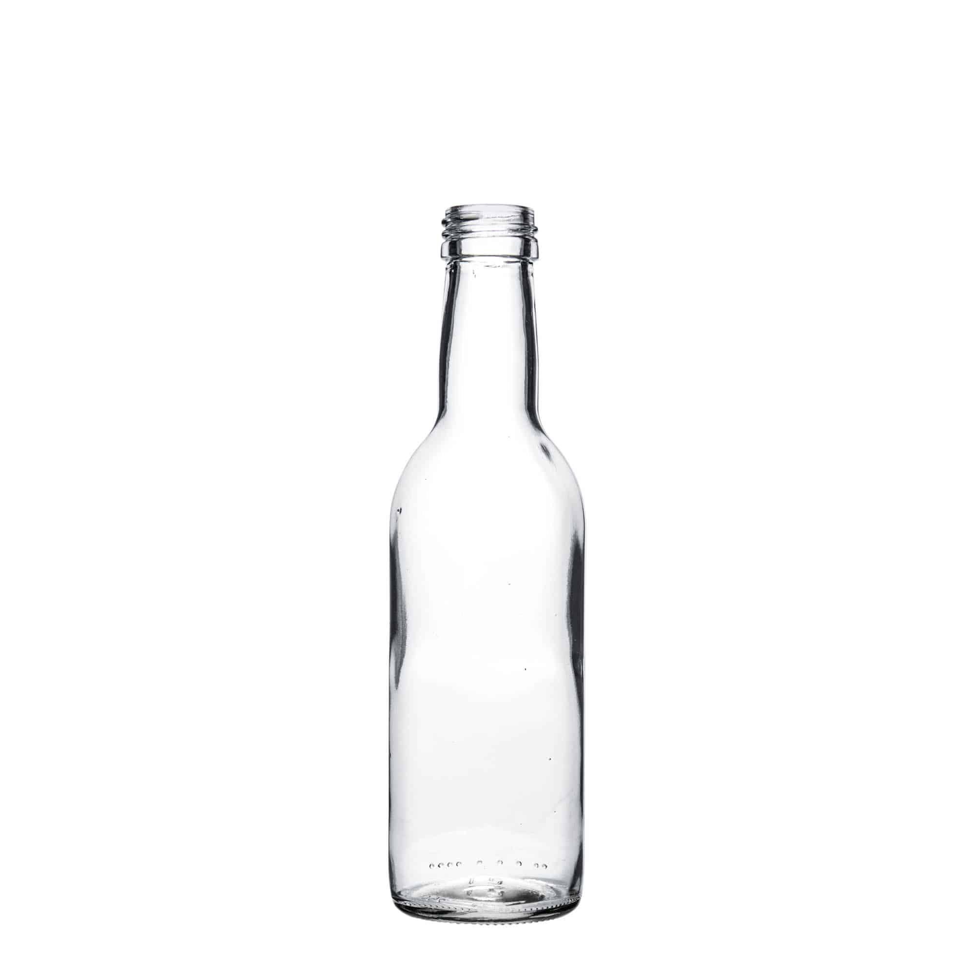 Sticlă de sticlă de 250 ml „Bordeaux”, gura: PP 28