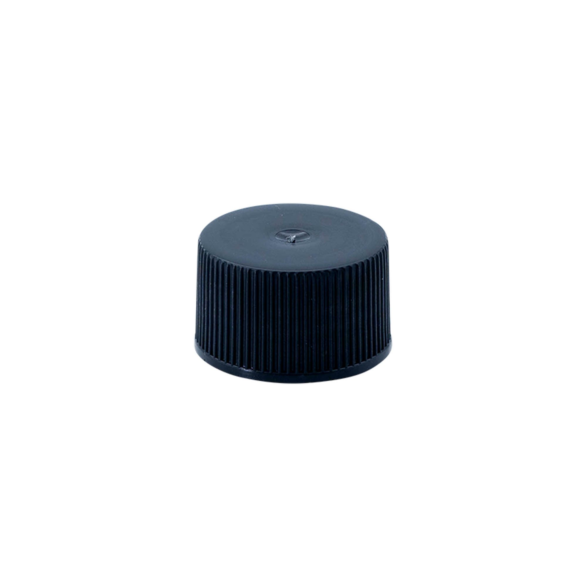 Capac cu filet cu inserție EPE, plastic PE, negru, pentru gură: DIN 25