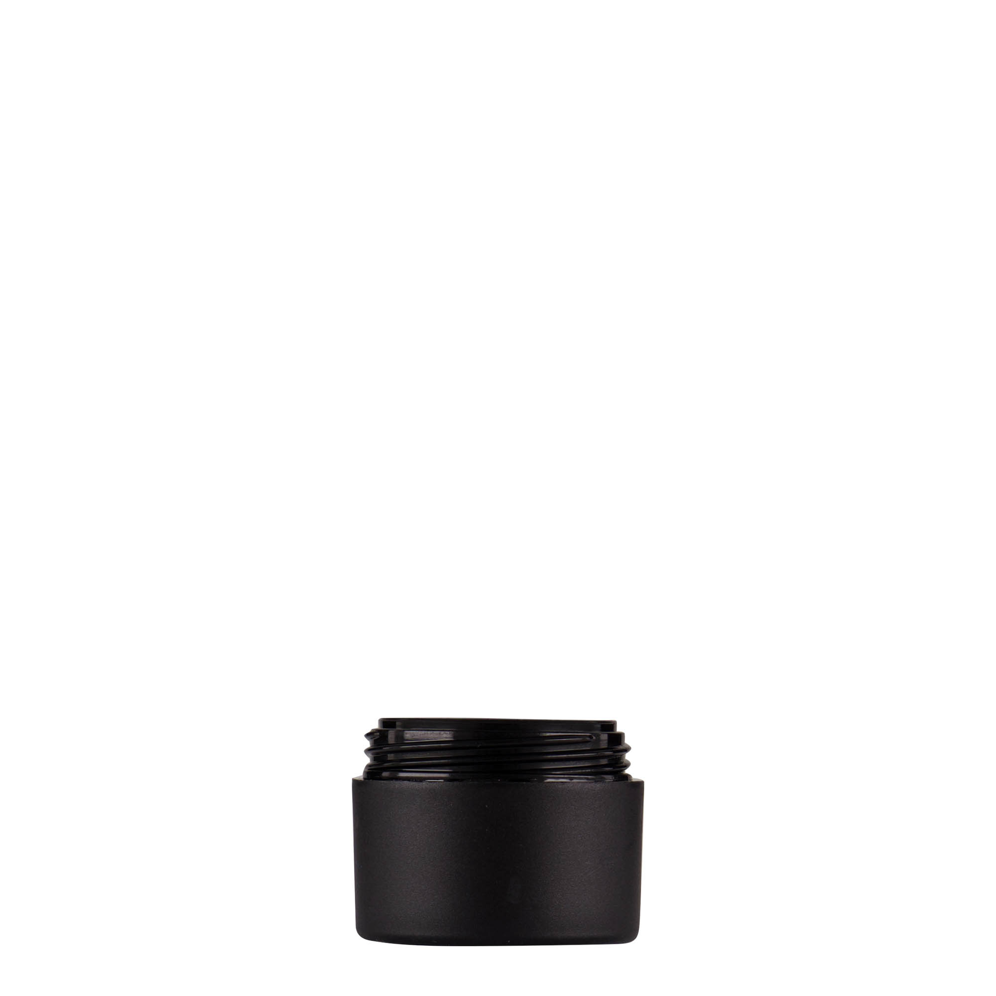 5 ml cutie din plastic „Antonella”, PP, negru, gura: capac cu filet 5 ml cutie din plastic „Antonella”, PP, negru, gura: capac cu filet