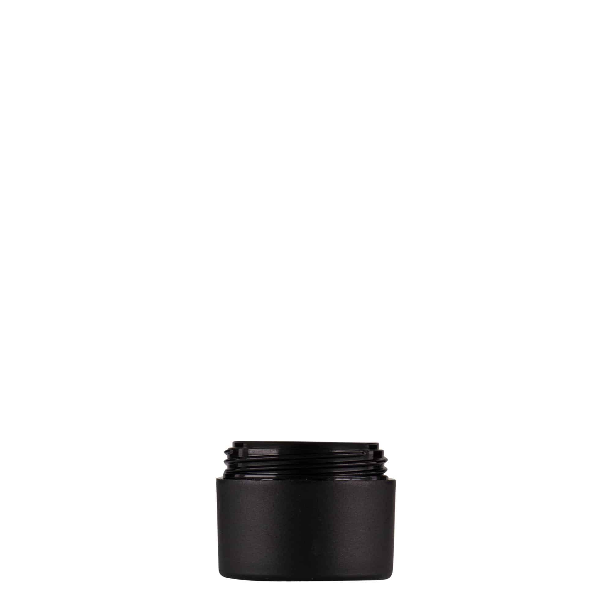 5 ml cutie din plastic „Antonella”, PP, negru, gura: capac cu filet