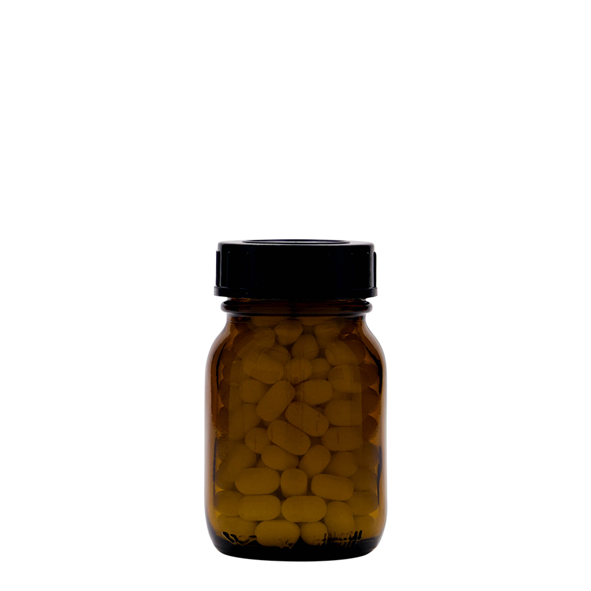 75 ml sticlă cu gât larg, maro, deschidere: DIN 40 75 ml sticlă cu gât larg, maro, deschidere: DIN 40