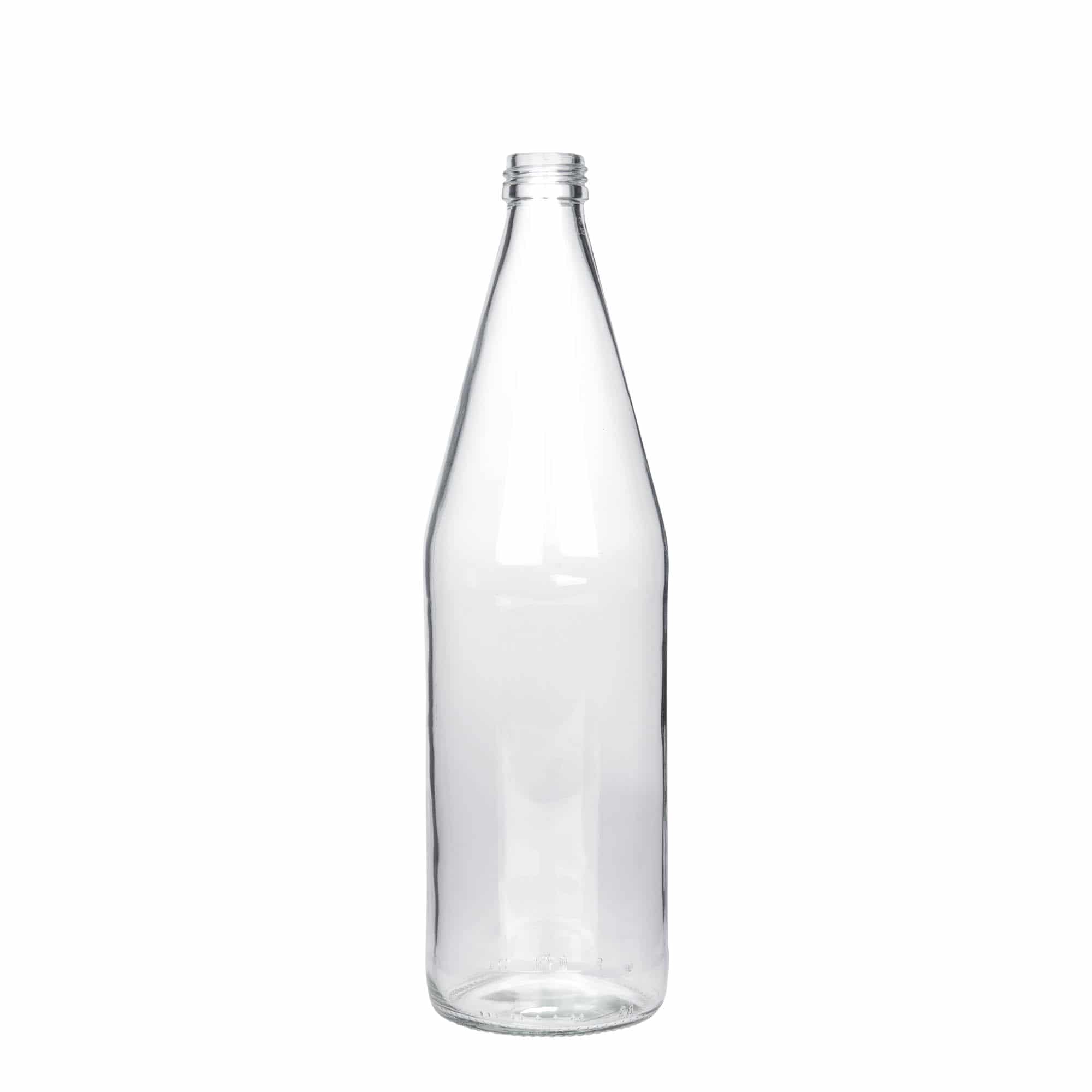 750 ml sticlă universală în formă de morcov, sticlă, gât: PP 28
