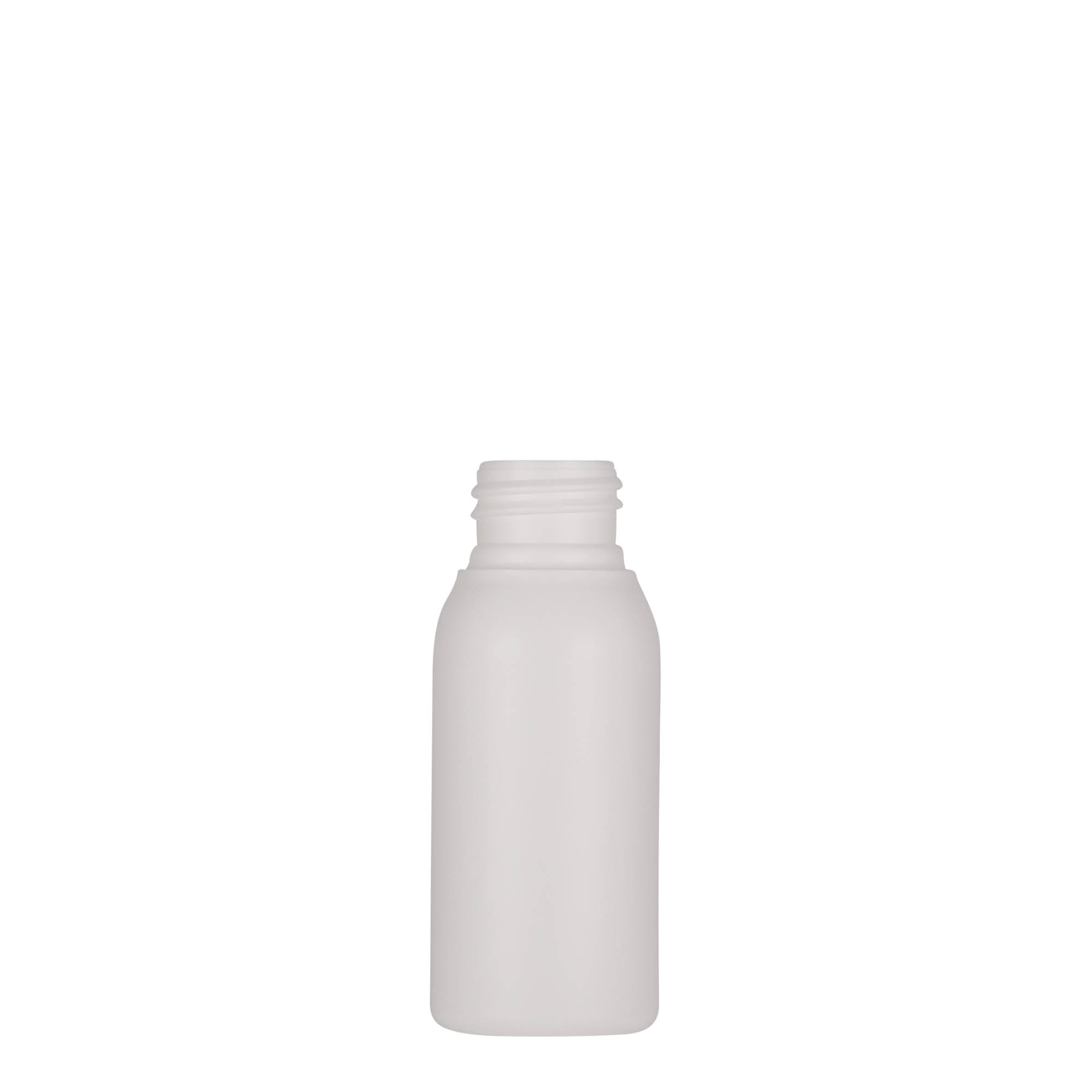 Flacon din plastic de 50 ml „Tuffy”, HDPE, alb, gât: 24/410 Flacon din plastic de 50 ml „Tuffy”, HDPE, alb, gât: 24/410