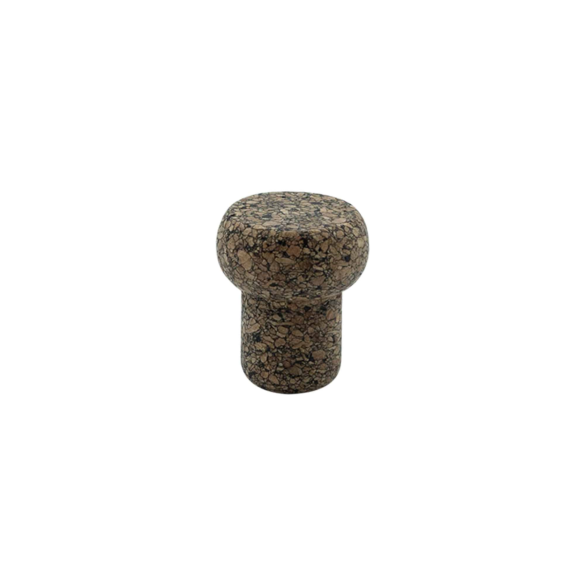 Dop cu mâner „Barrel” 19,5 mm, Corkcoal, pentru gură: plută Dop cu mâner „Barrel” 19,5 mm, Corkcoal, pentru gură: plută