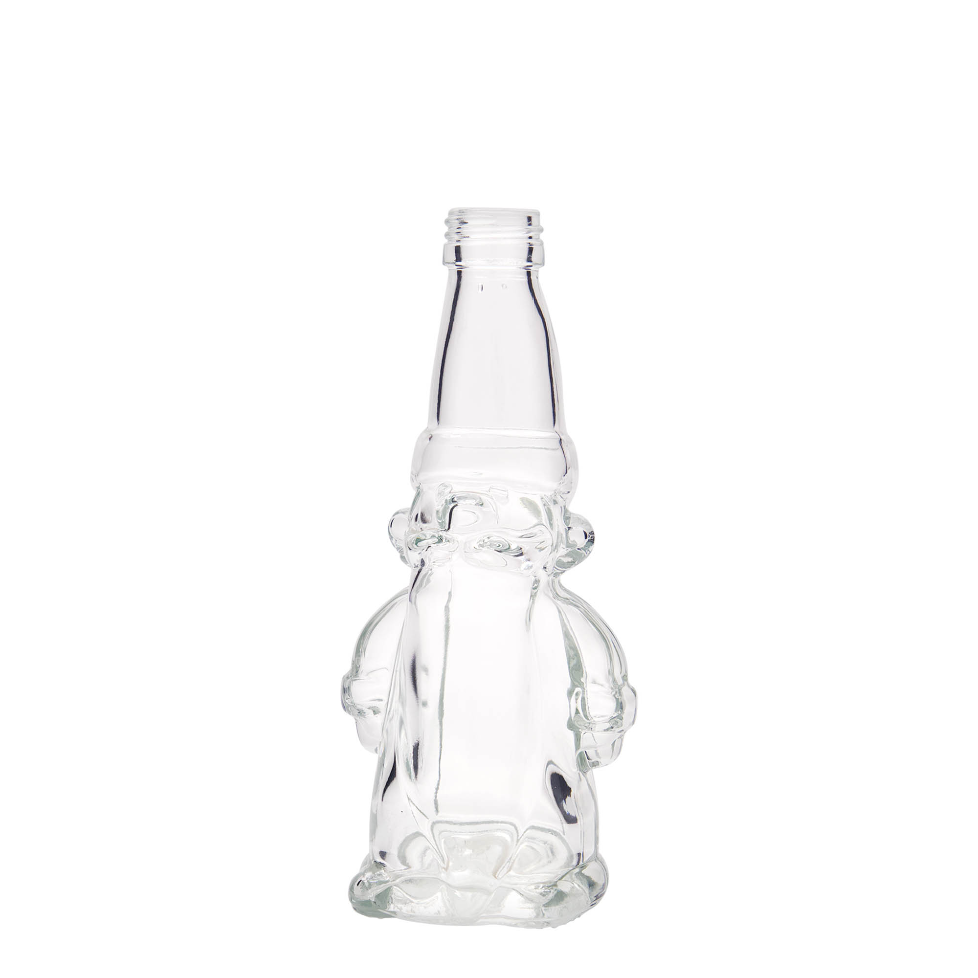 Sticlă de sticlă de 200 ml „Spiriduș de Crăciun”, gura: PP 28