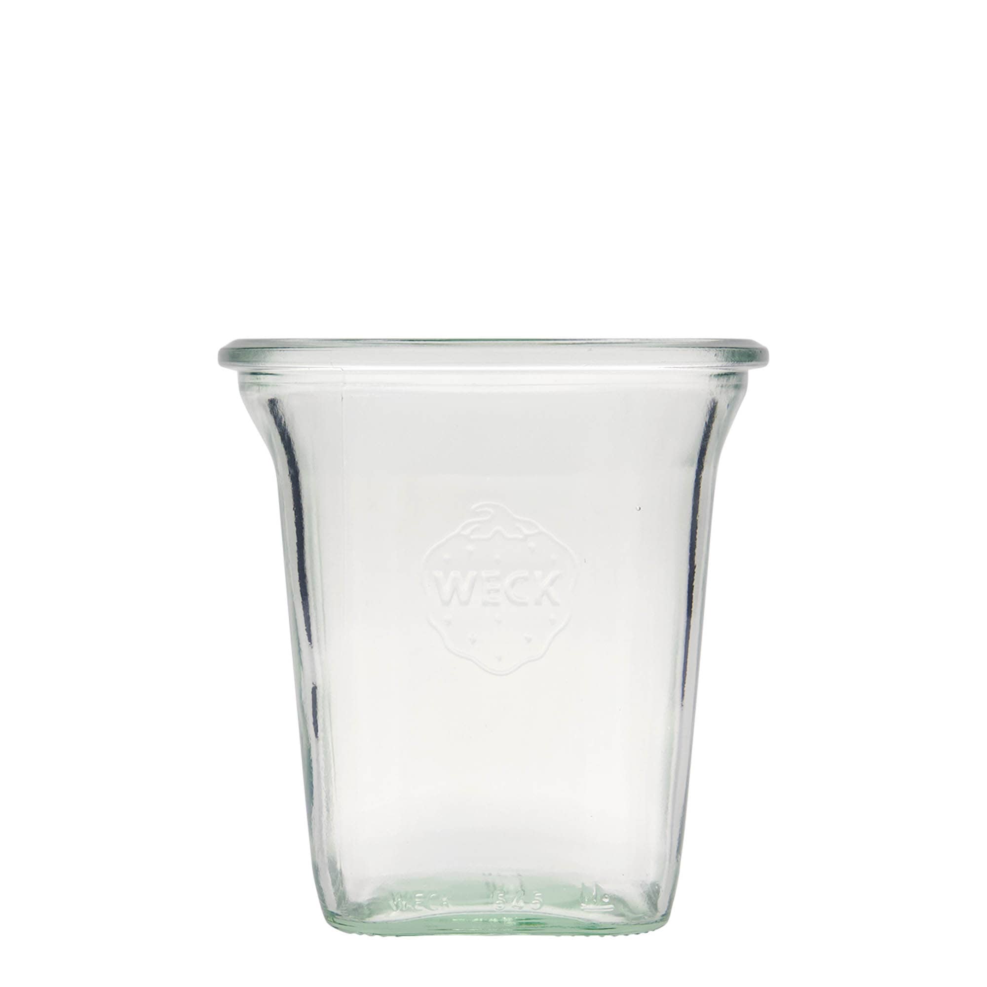 6x 545 ml borcan WECK Quadro cu capac de sticlă RR 100