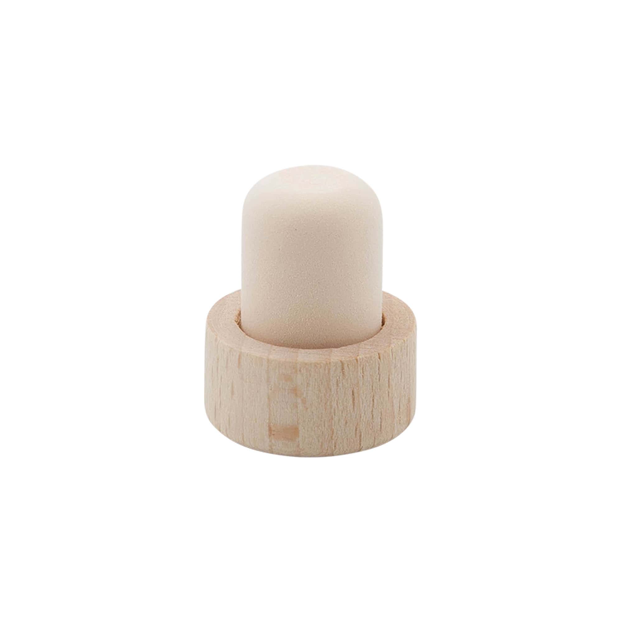 Dop cu mâner 19 mm, lemn/plastic, pentru gură: dop de plută